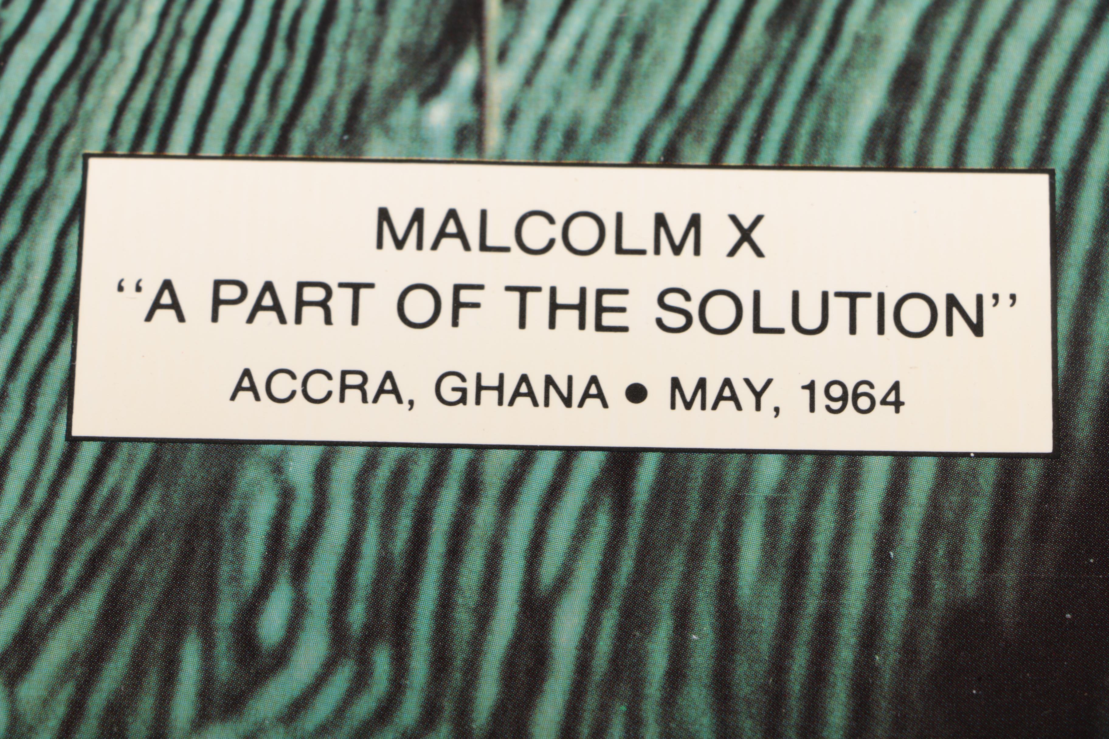 Offset Lithographs After Photographs Of Malcolm X by Alice Windom