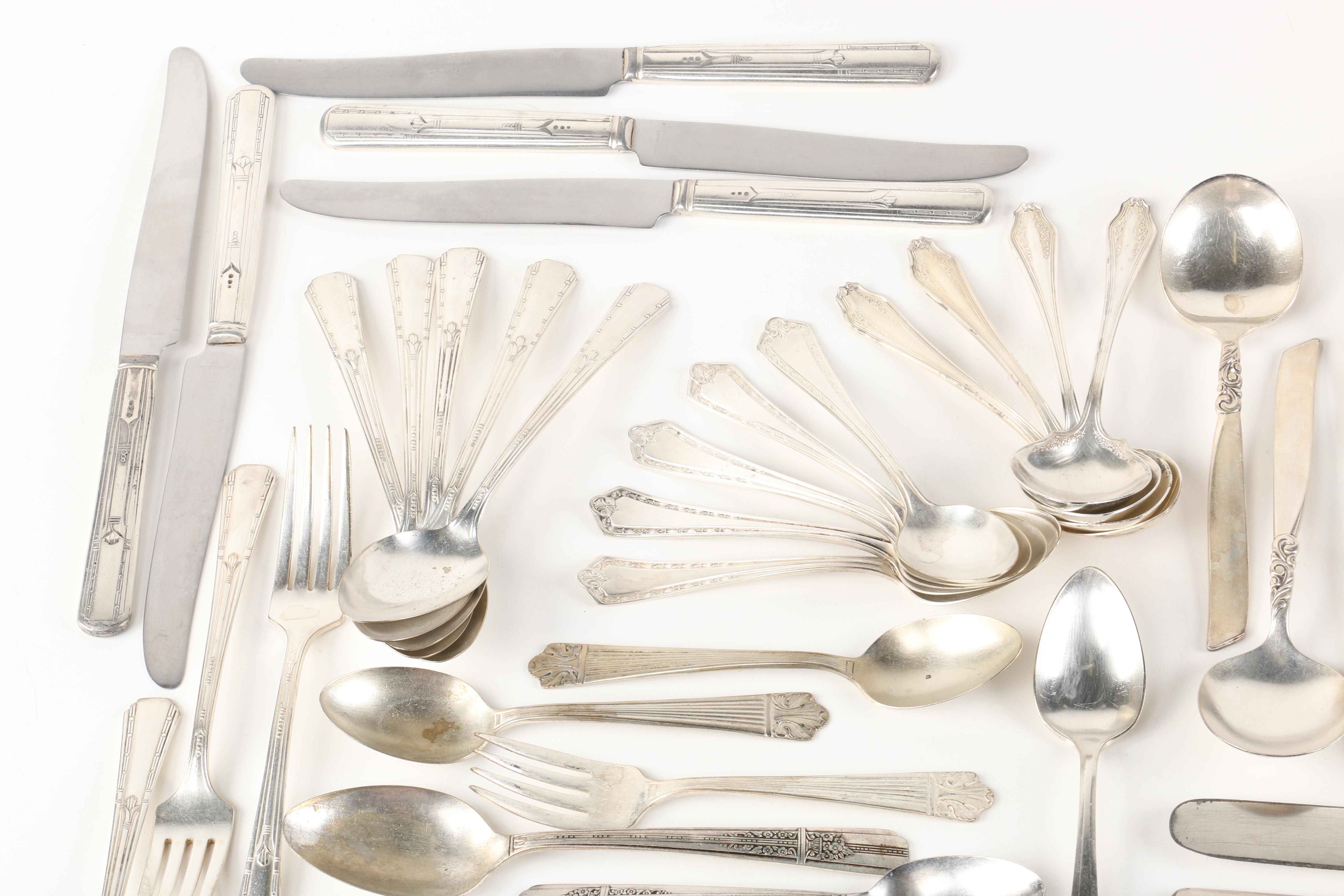 Silver Plate and Stainless Flatware Featuring Oneida Community