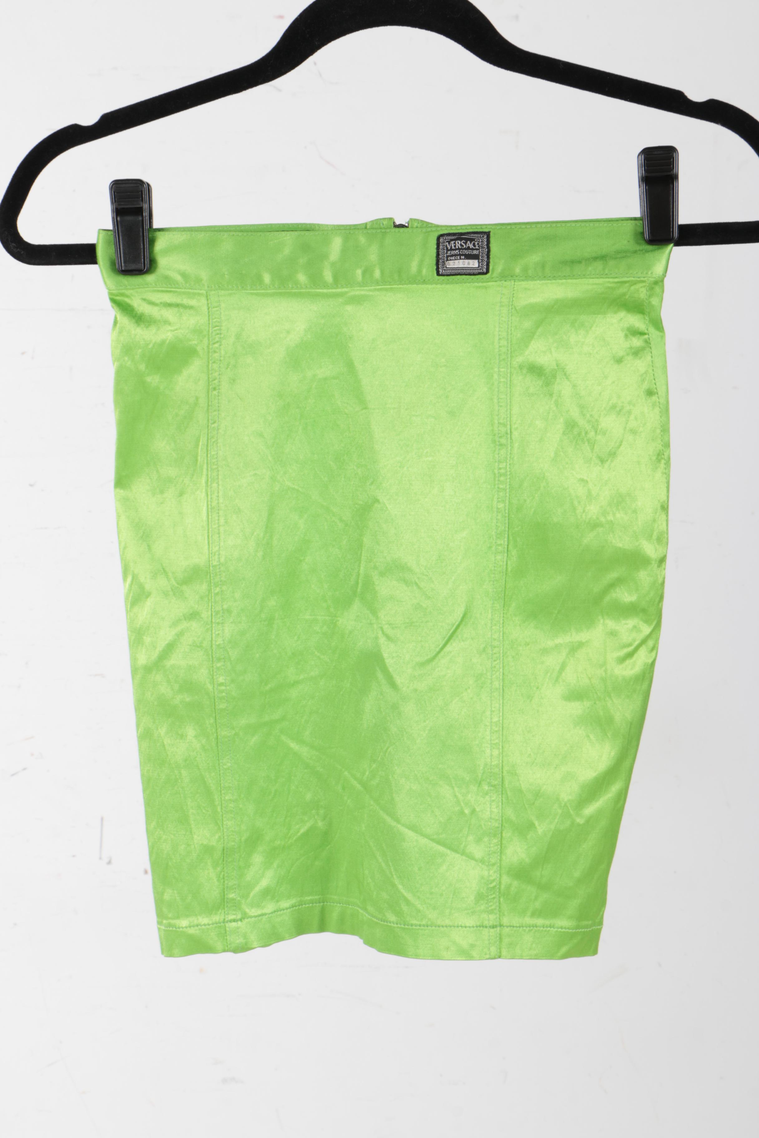 Versace Jeans Couture Apple Green Mini Skirt
