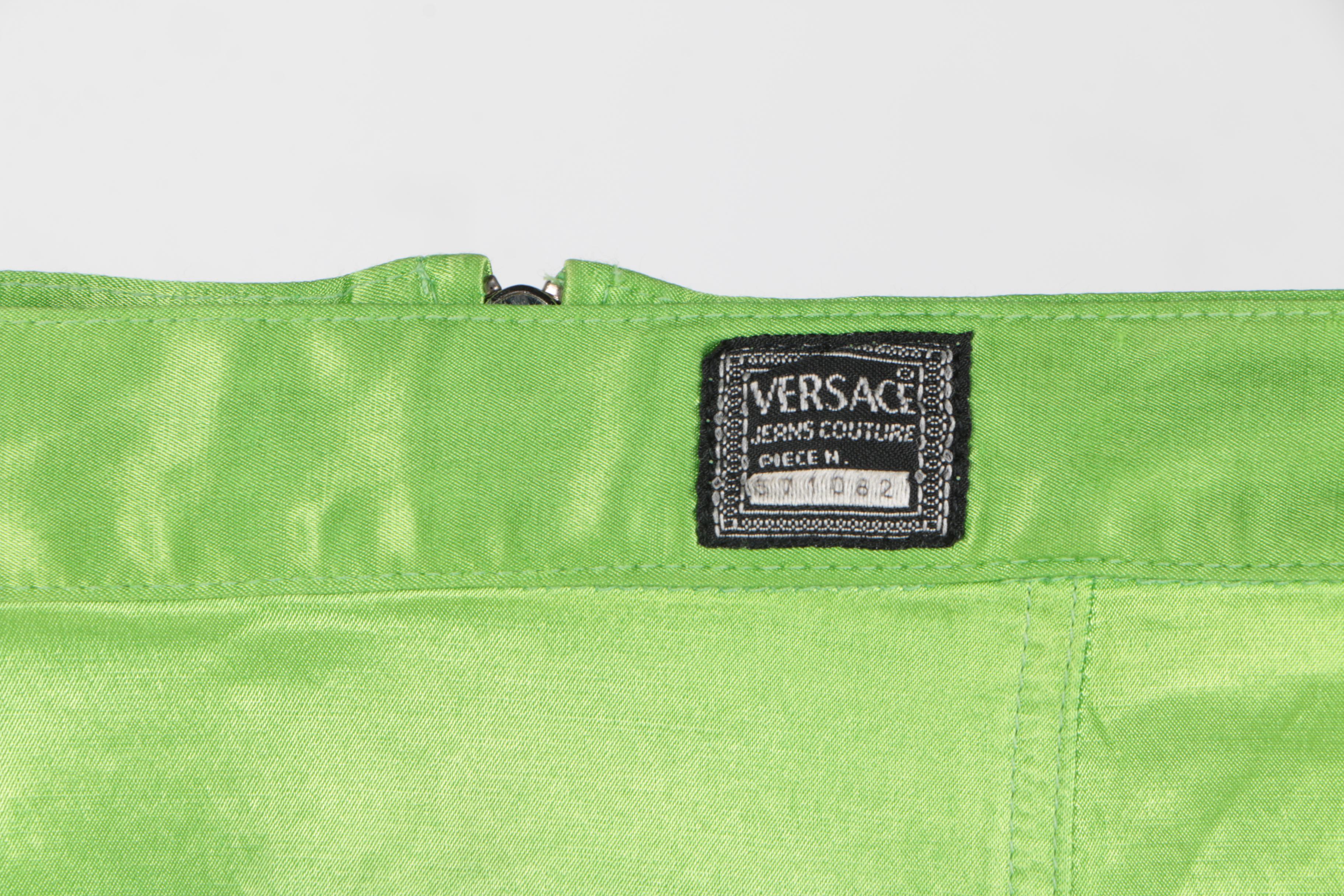 Versace Jeans Couture Apple Green Mini Skirt