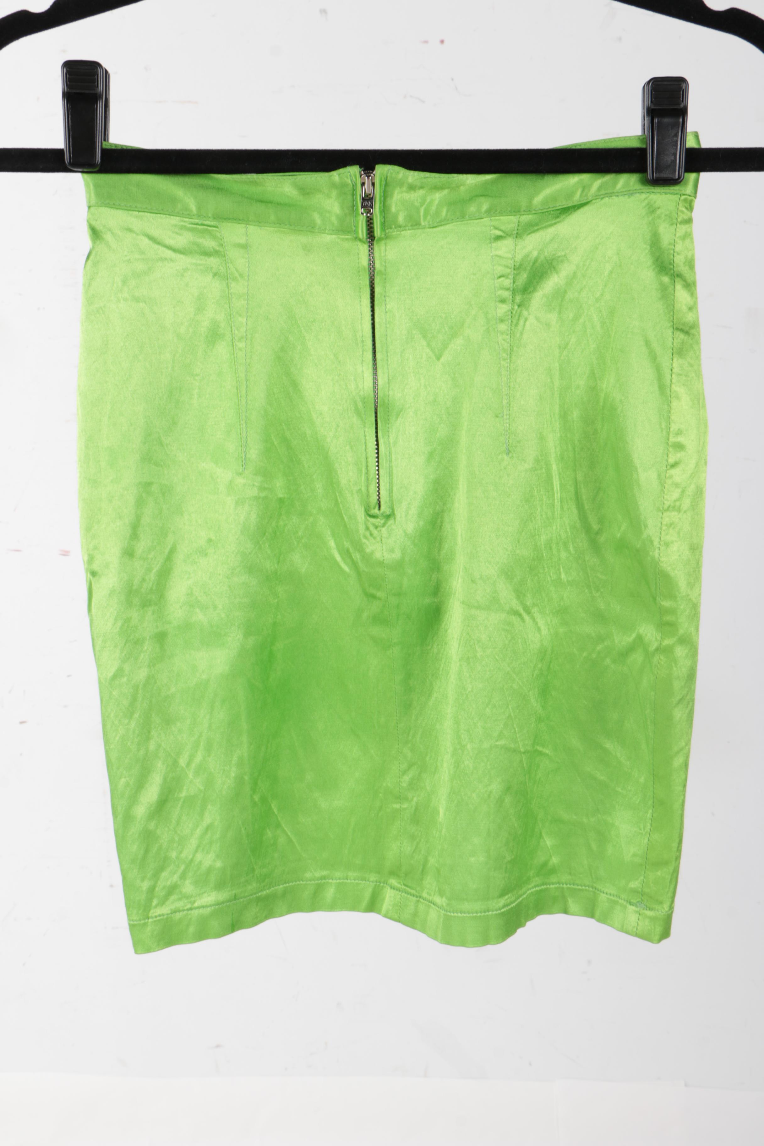 Versace Jeans Couture Apple Green Mini Skirt