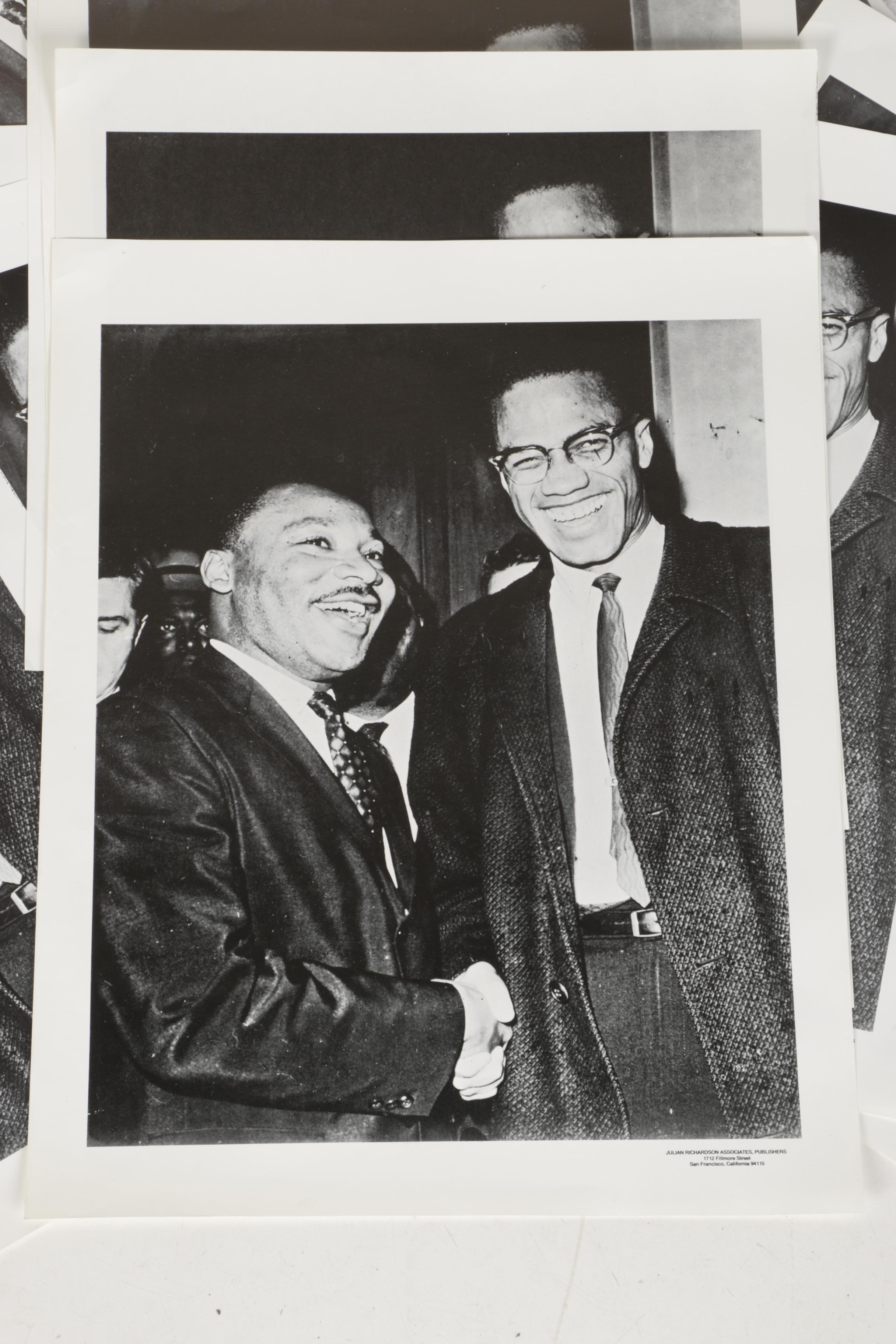 Collection Of Martin Luther King Jr. With Malcolm X Posters