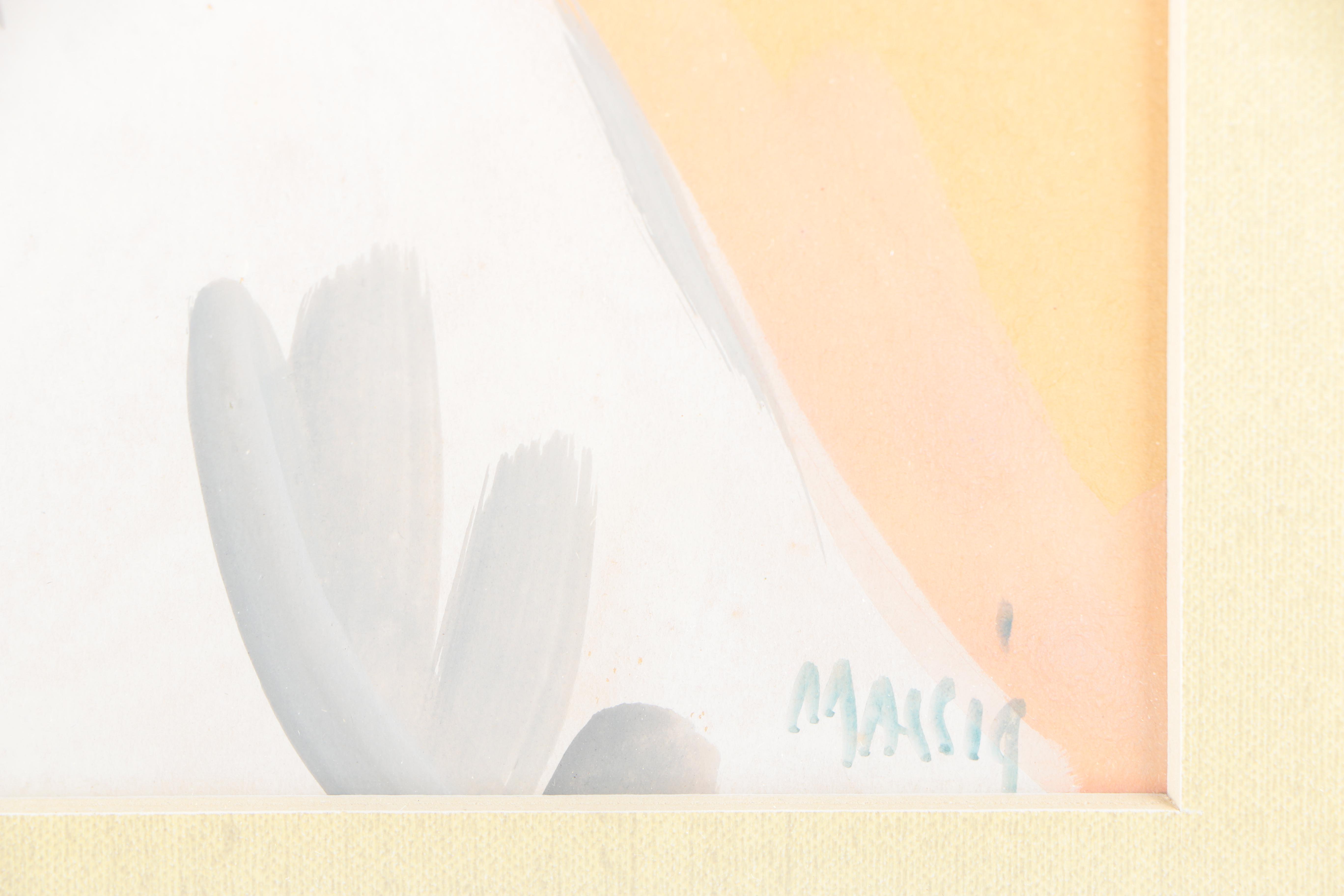 Pair of Hedwig Massig Watercolor and Gouache Portraits