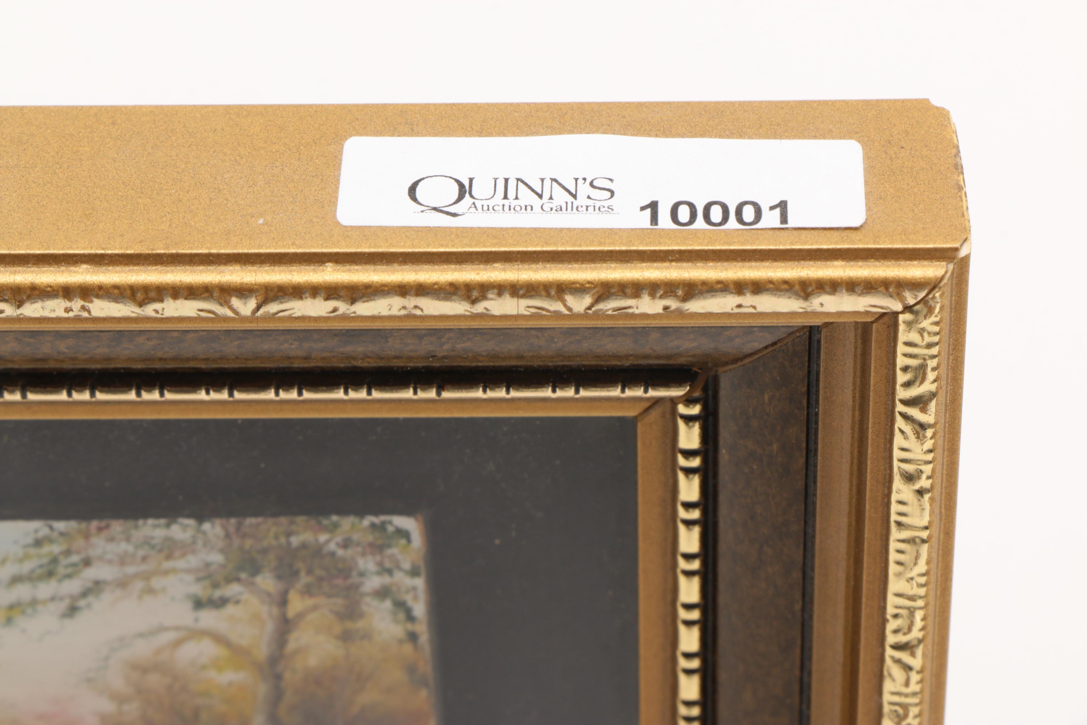 Two F. Maskens Original Oil Paintings Of Landscapes