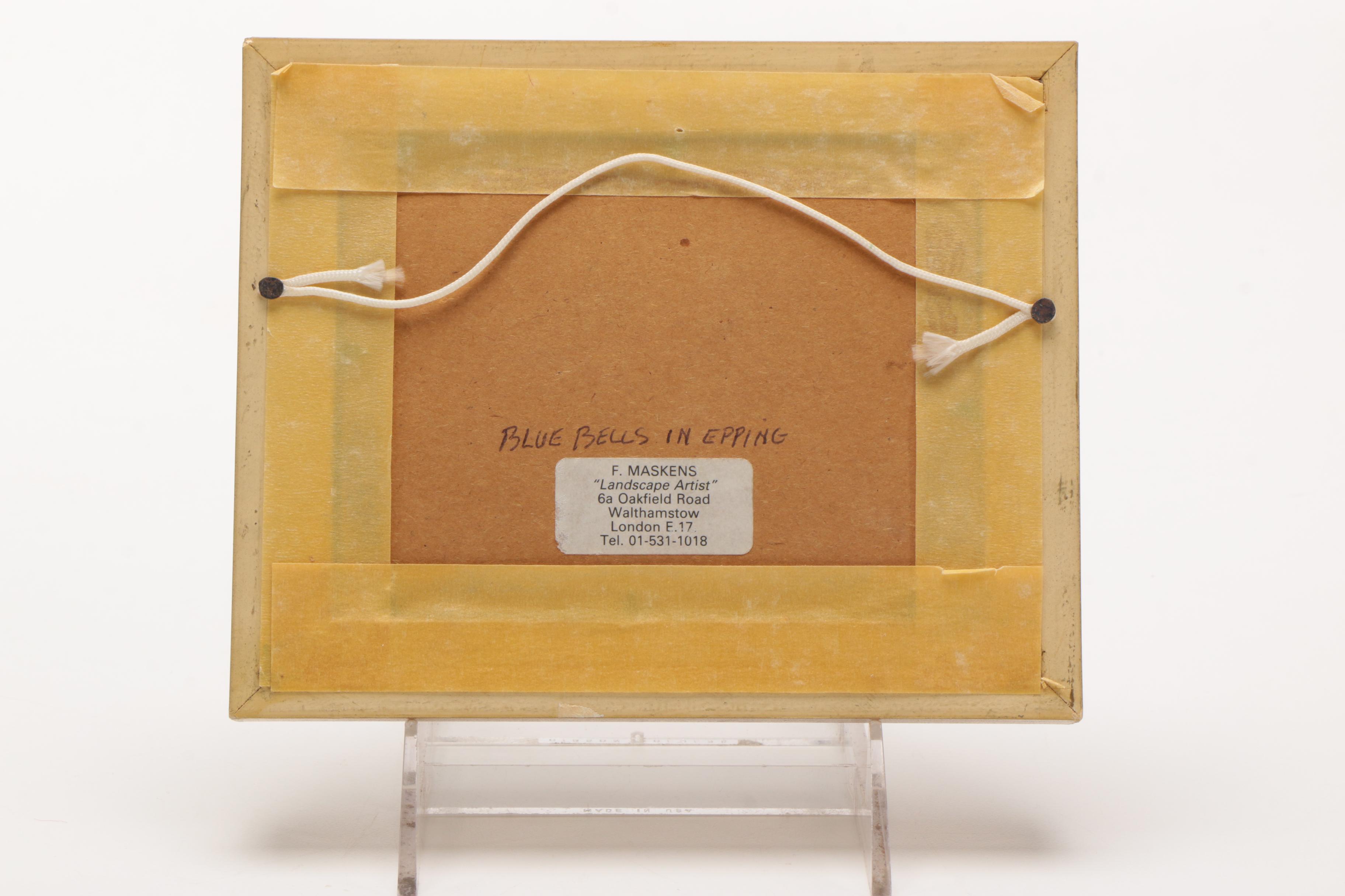 Two F. Maskens Original Oil Paintings Of Landscapes