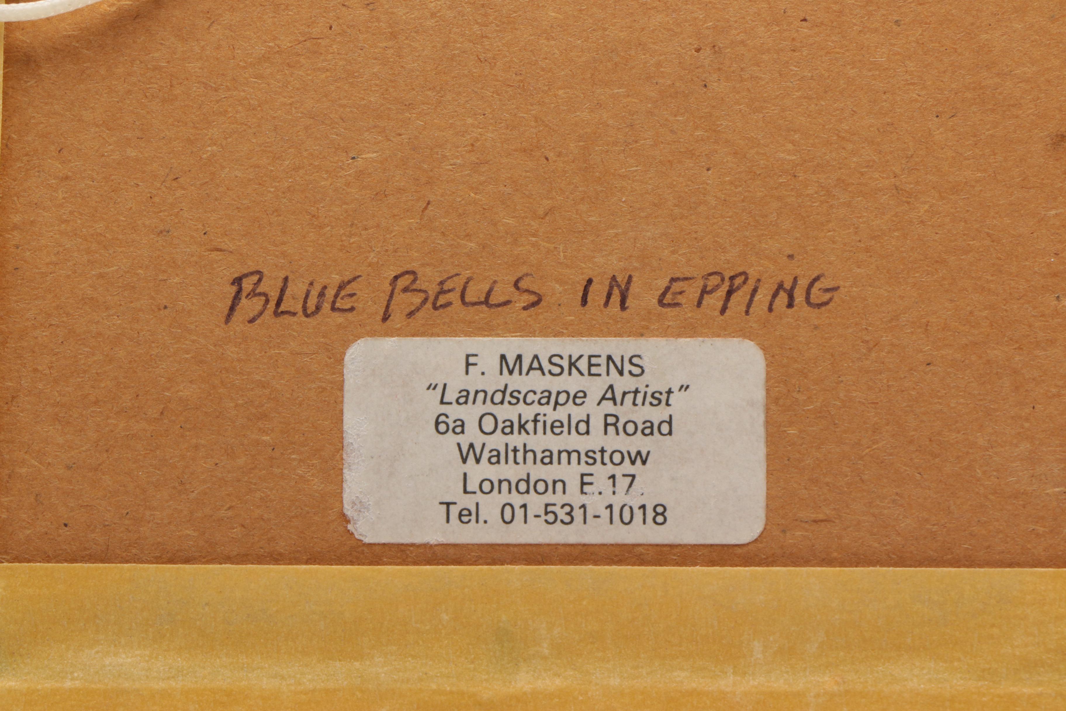 Two F. Maskens Original Oil Paintings Of Landscapes