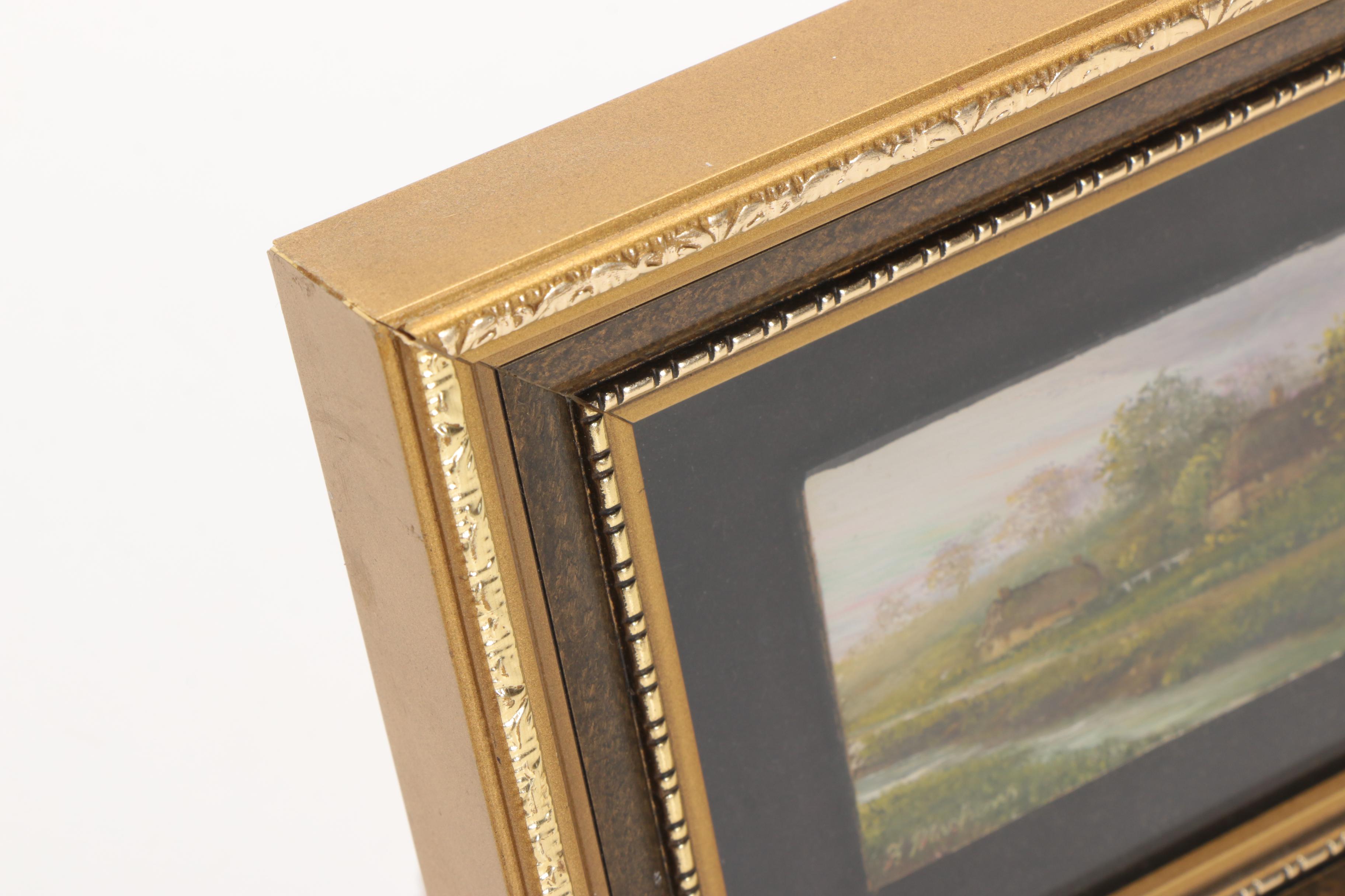 Two F. Maskens Original Oil Paintings Of Landscapes