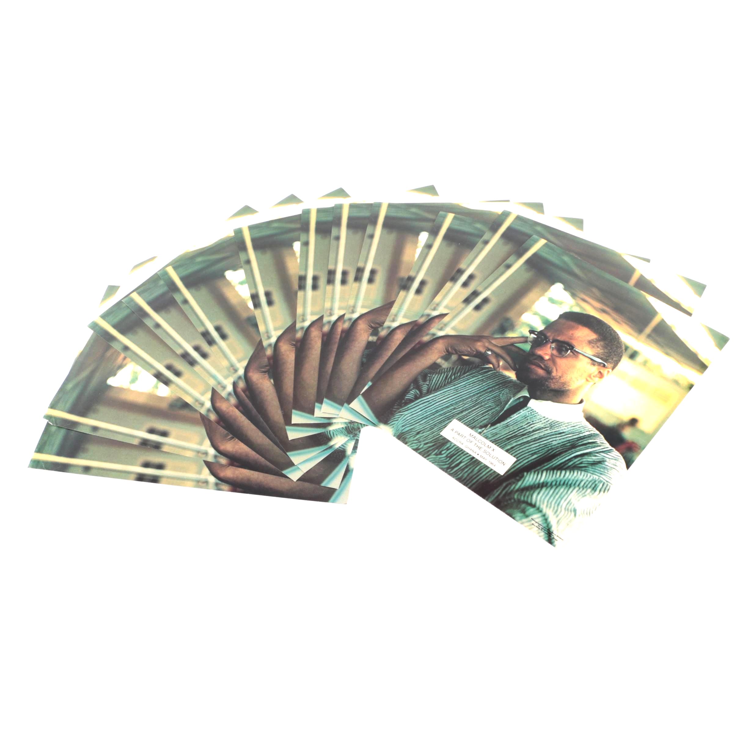 Offset Lithographs After Photographs Of Malcolm X by Alice Windom