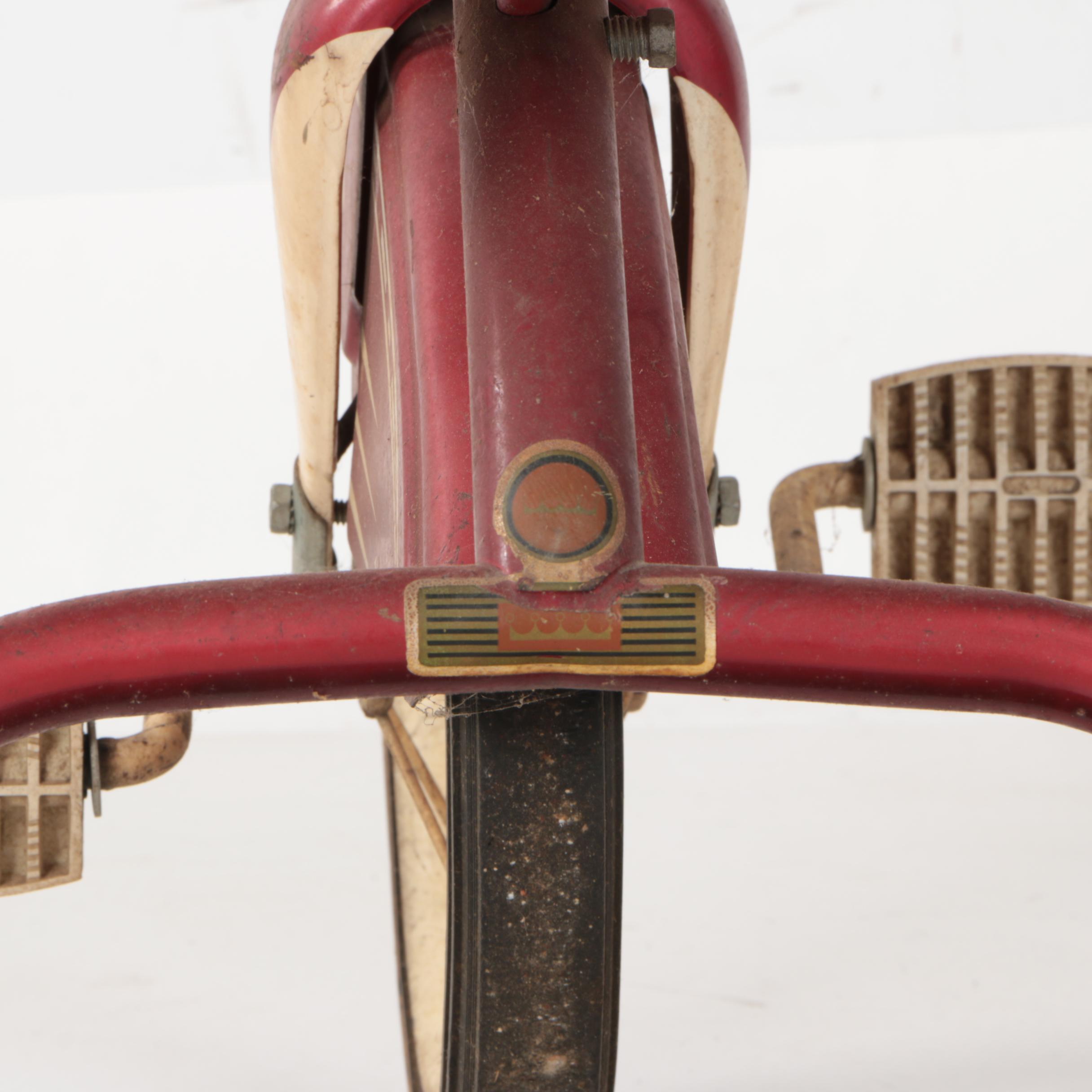 1960s Evans Red Tricycle