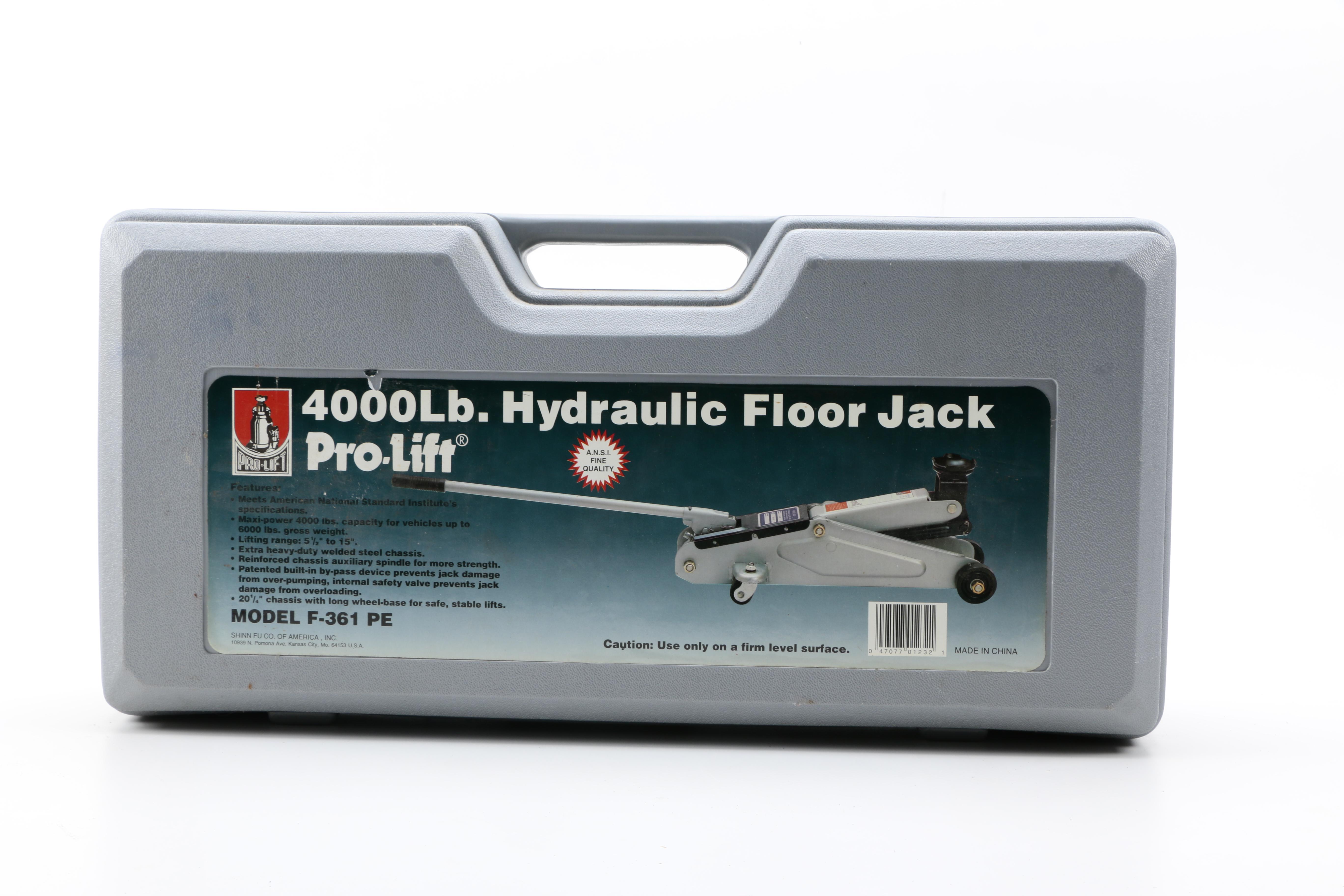 Pro-Lift Hydraulic Floor Jack and Case