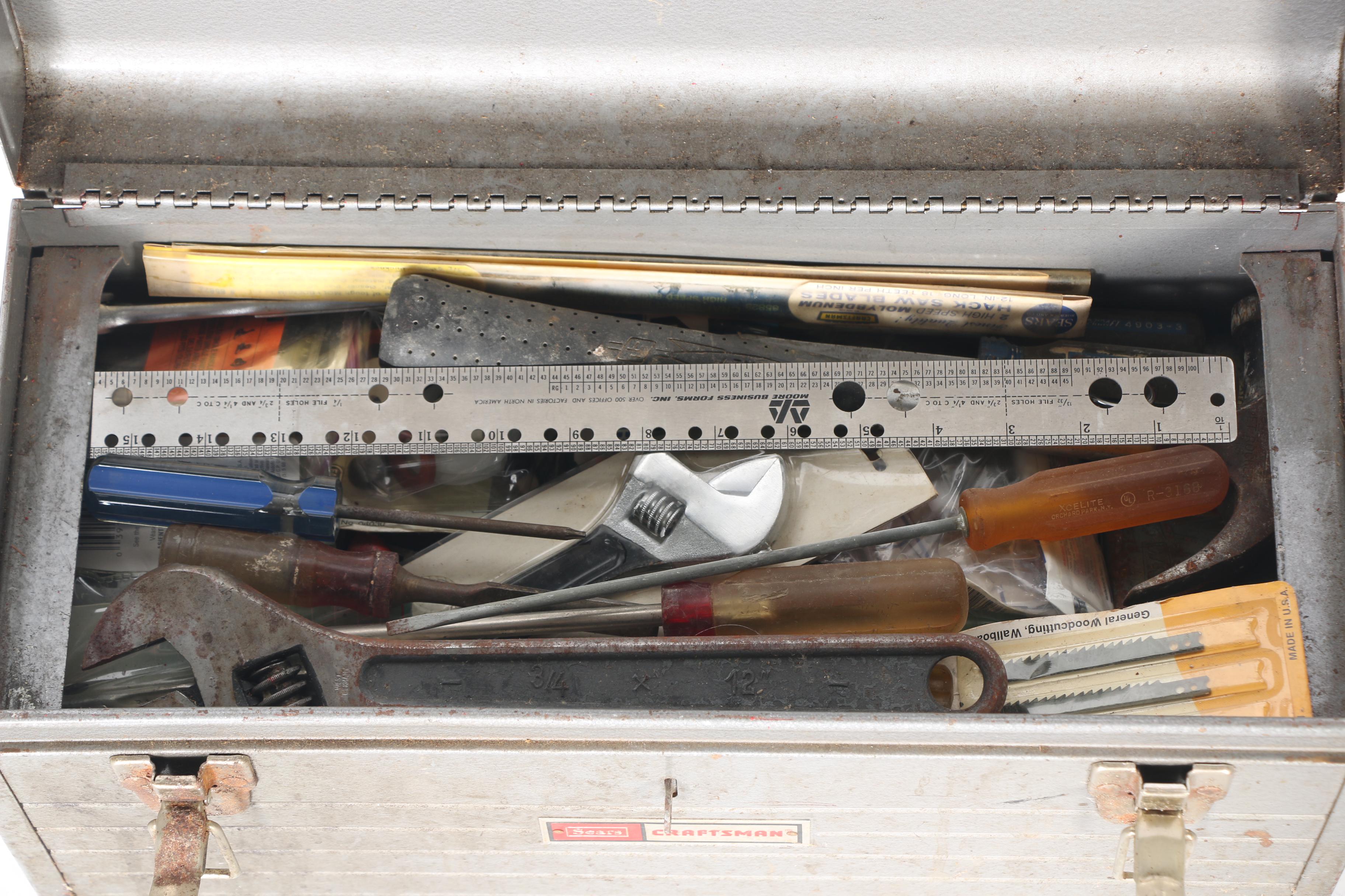 Assorted Tools in Tool Box
