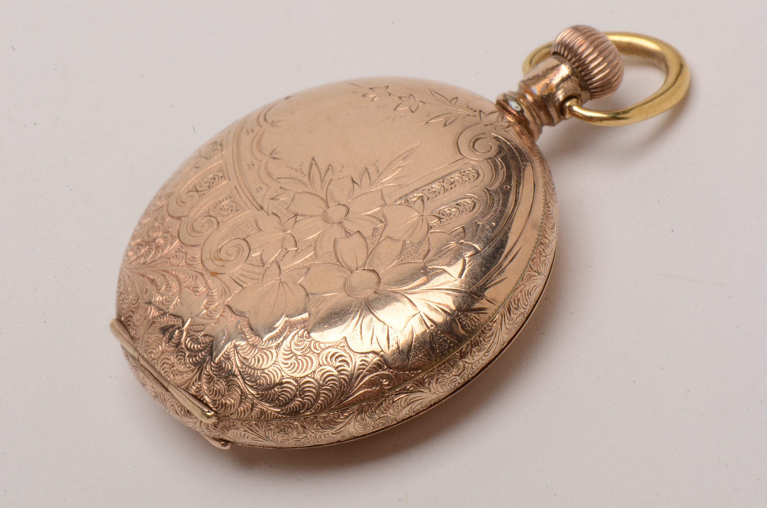 Antique Elgin Rovelstad Bros Gold Filled Full-Hunter Pocket Watch