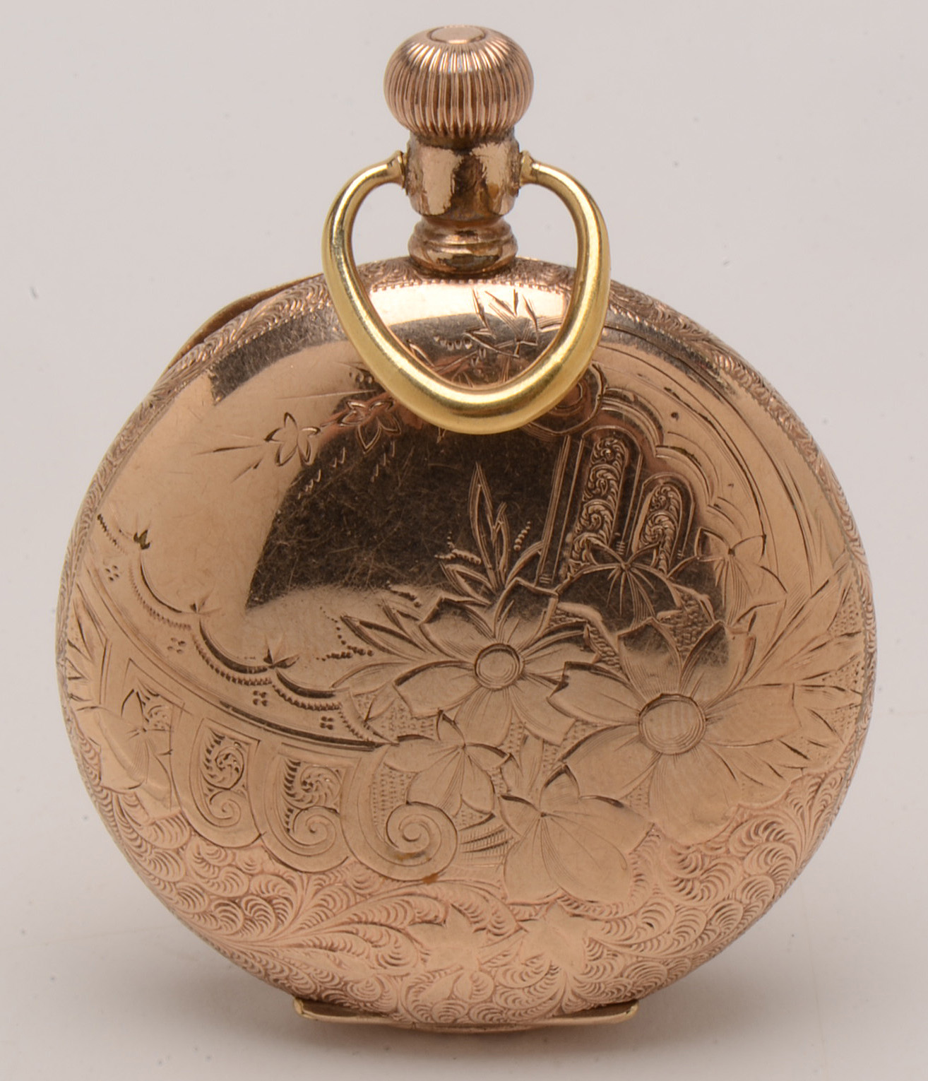 Antique Elgin Rovelstad Bros Gold Filled Full-Hunter Pocket Watch