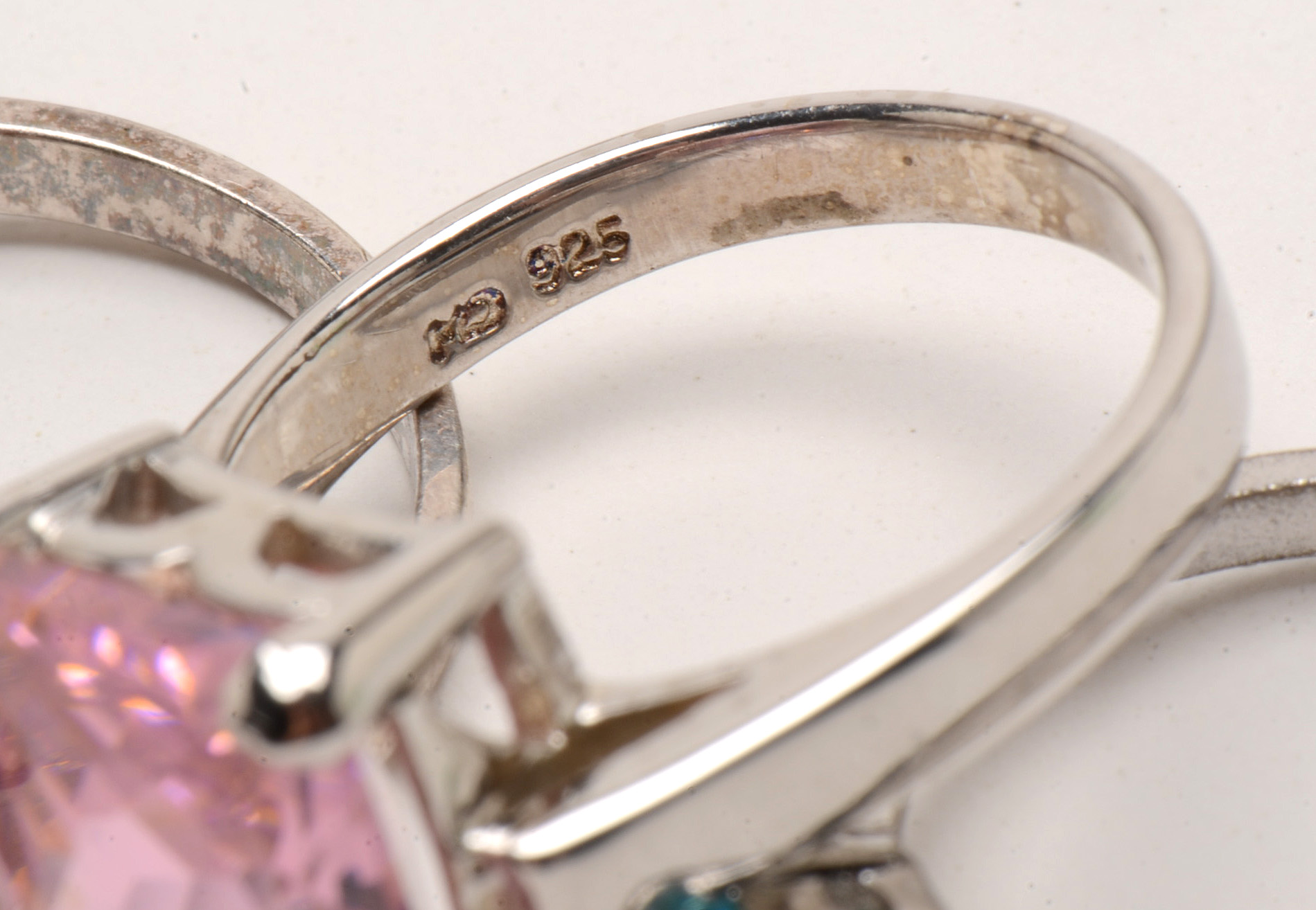 Assortment of Sterling Silver Cubic Zirconia Rings and More