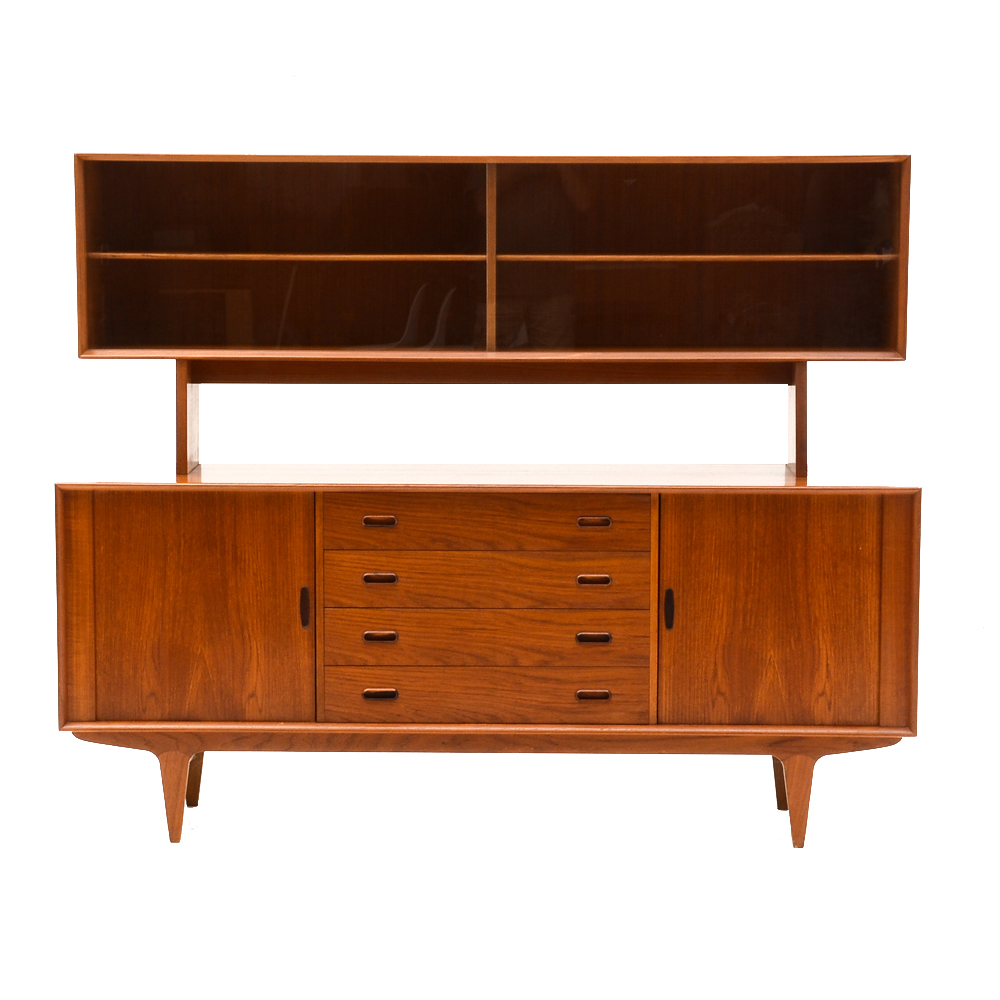 Danish Modern Sideboard with Hutch