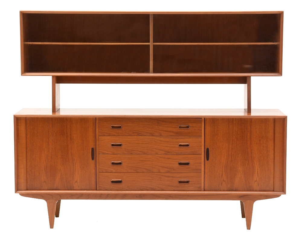 Danish Modern Sideboard with Hutch