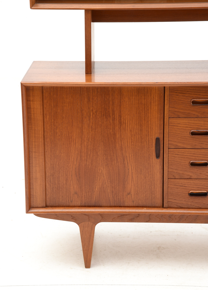 Danish Modern Sideboard with Hutch