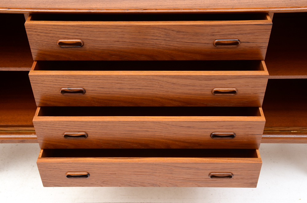 Danish Modern Sideboard with Hutch