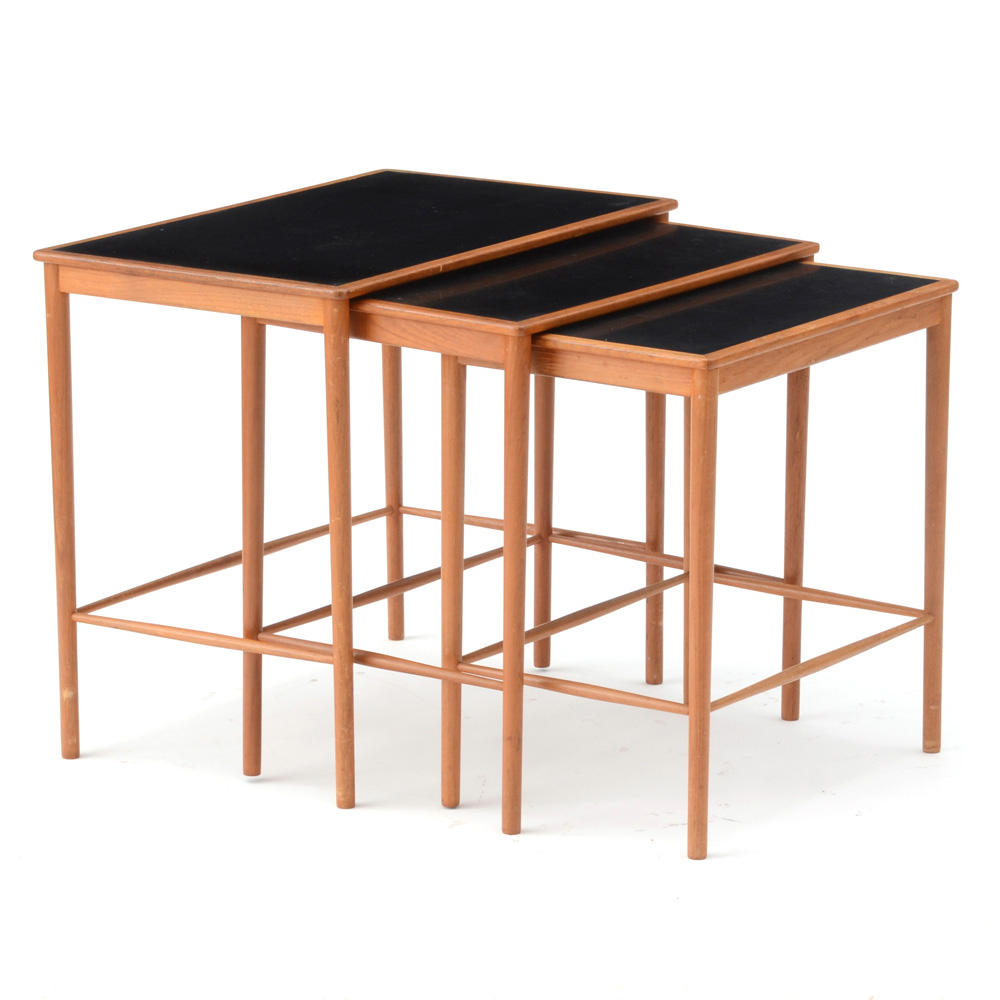 Danish Modern Teak Nesting Tables by Poul Jeppesen
