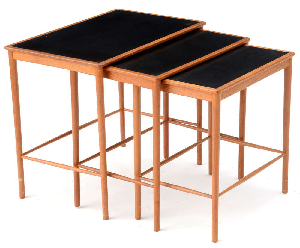 Danish Modern Teak Nesting Tables by Poul Jeppesen