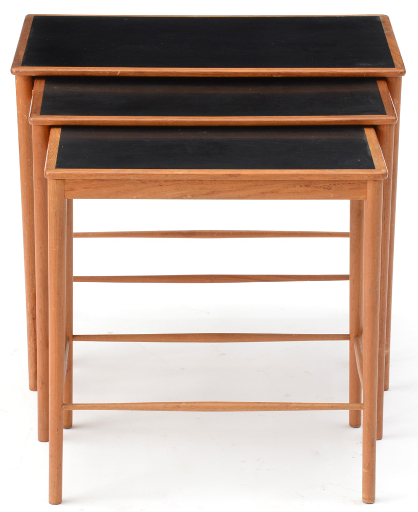 Danish Modern Teak Nesting Tables by Poul Jeppesen