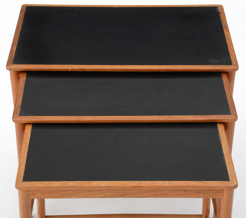 Danish Modern Teak Nesting Tables by Poul Jeppesen