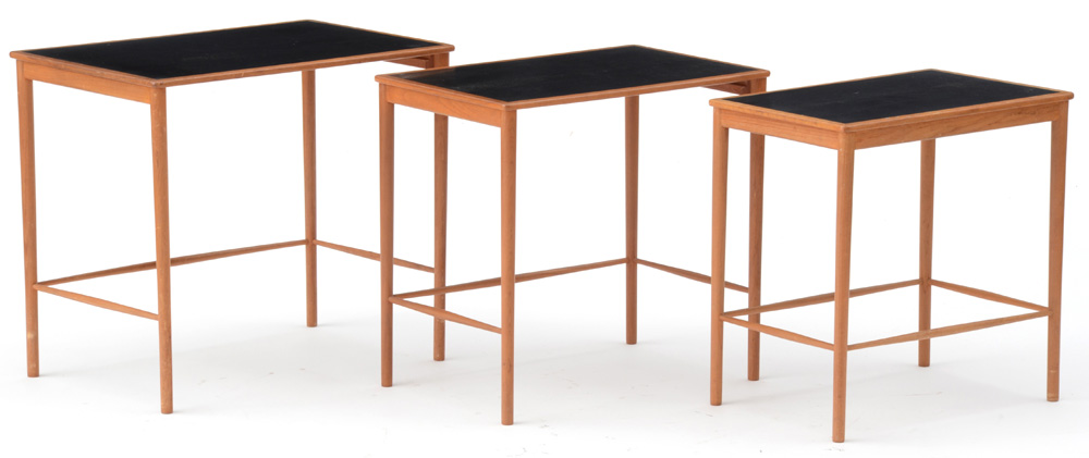 Danish Modern Teak Nesting Tables by Poul Jeppesen