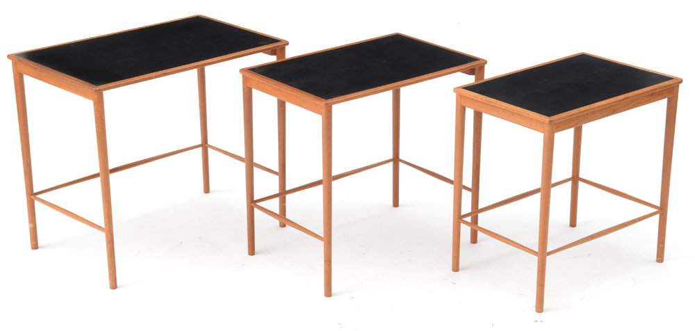 Danish Modern Teak Nesting Tables by Poul Jeppesen