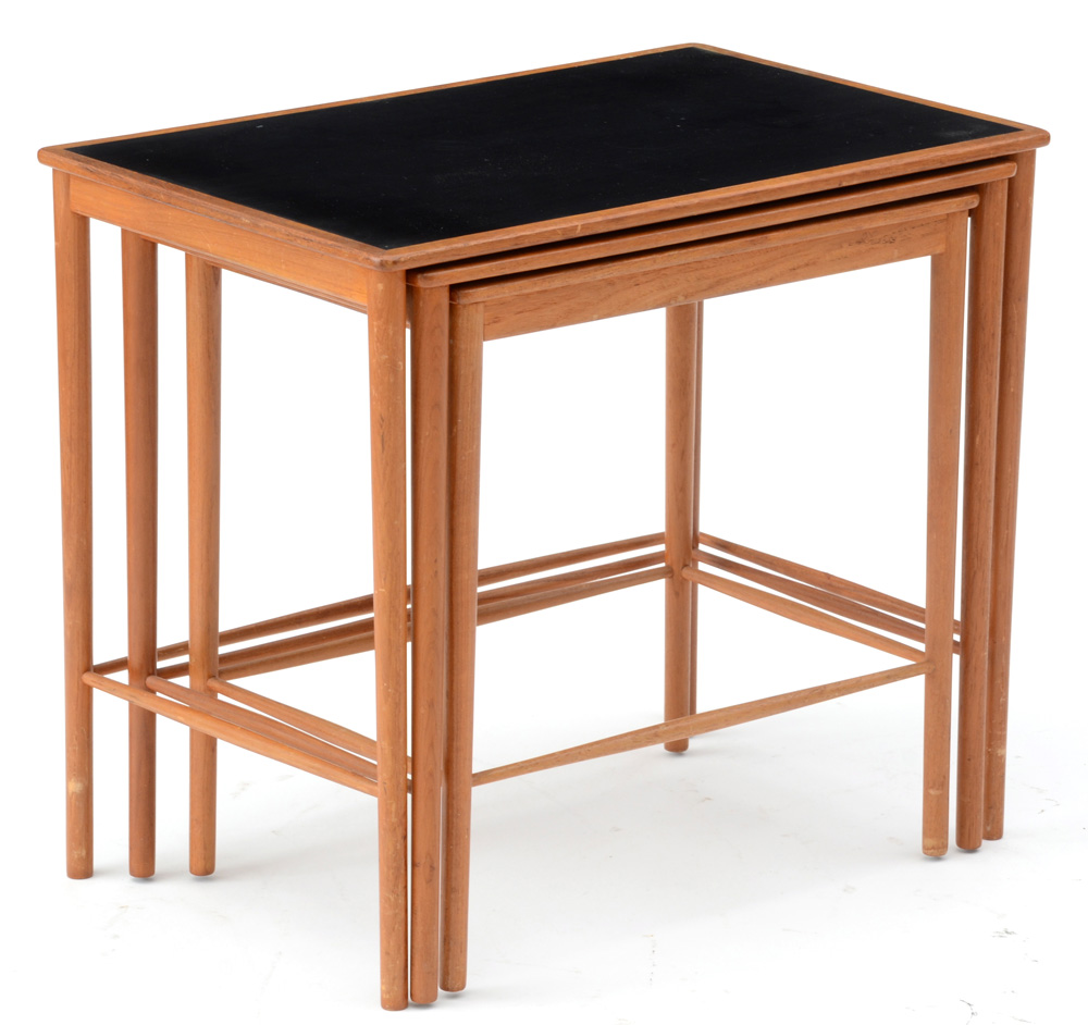 Danish Modern Teak Nesting Tables by Poul Jeppesen