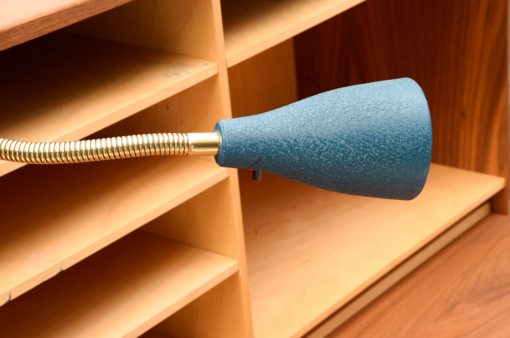 Mid Century Modern "Magic Box" Teak Folding Desk