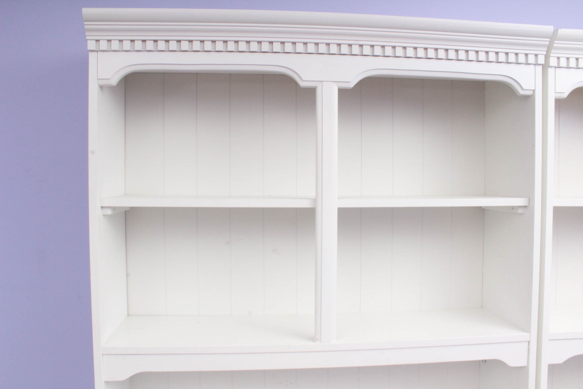 White Dresser with Hutch Top