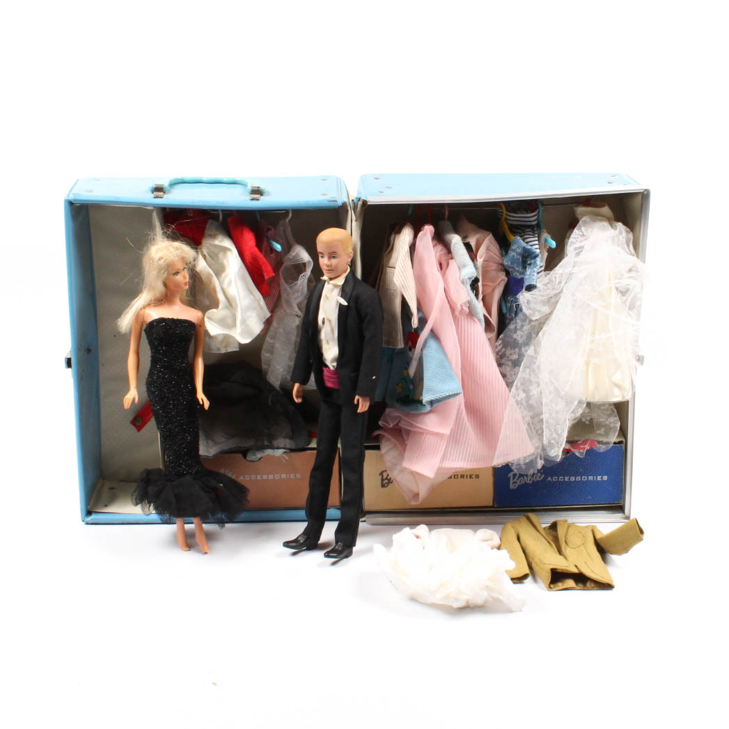 1960s Barbie and Ken in Case