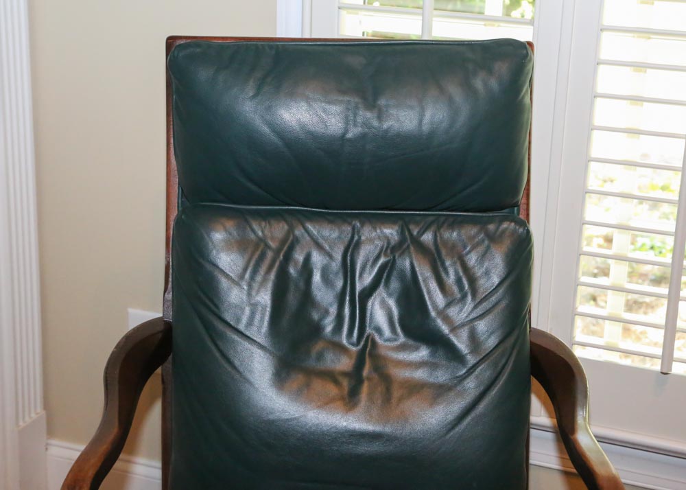 Mahogany Leather Top Writing Desk by Hekman Furniture with Chair