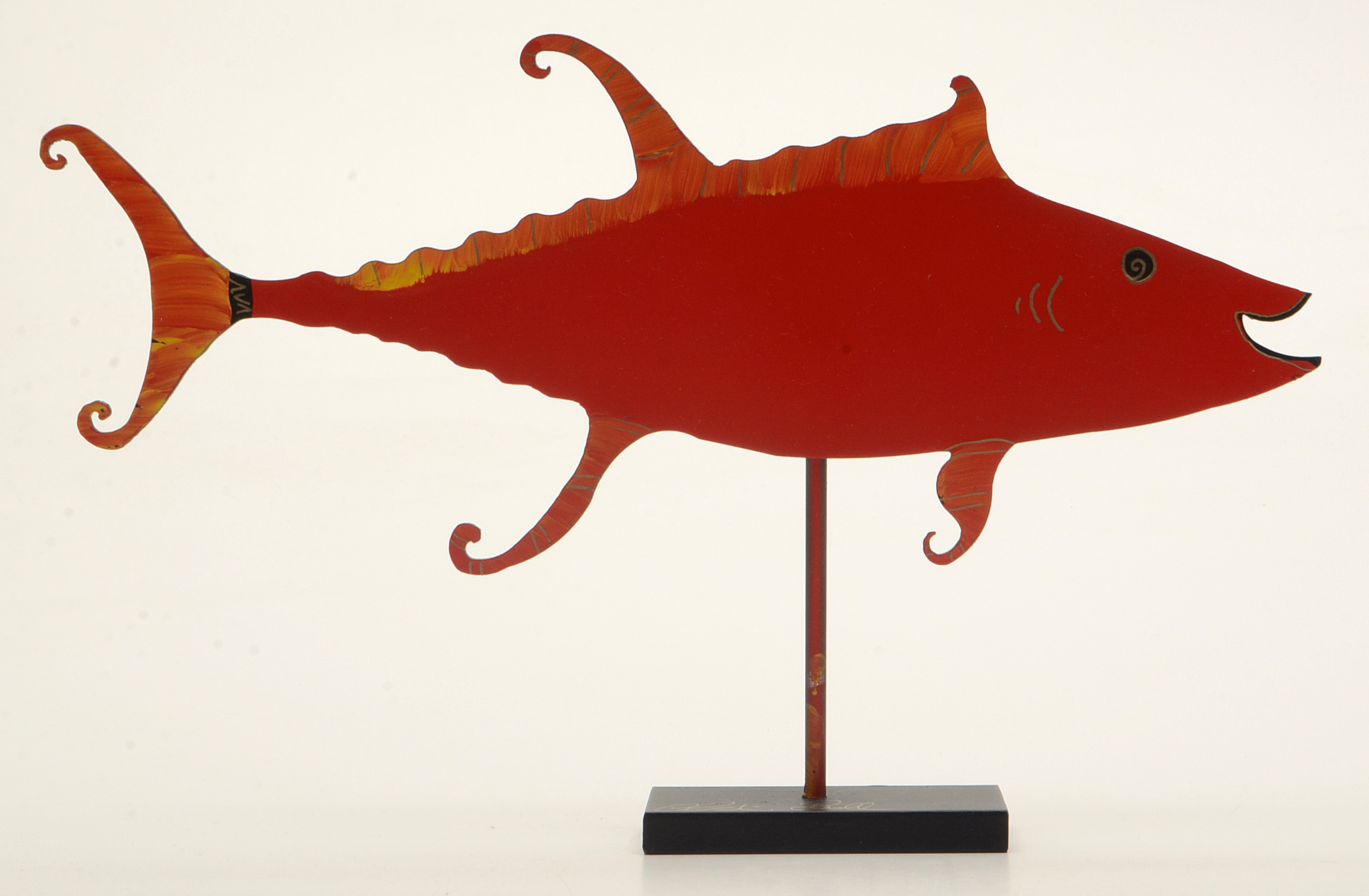 Four Claudine Buell Artist Signed Metal Sculptures