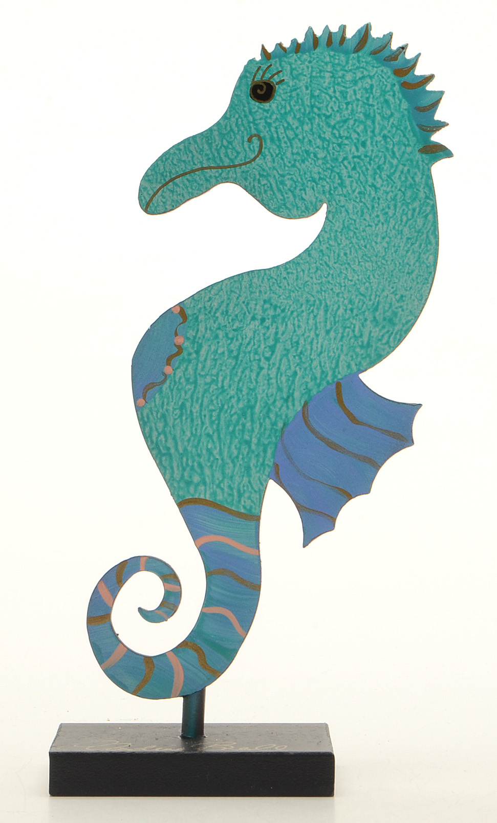 Four Claudine Buell Artist Signed Metal Sculptures