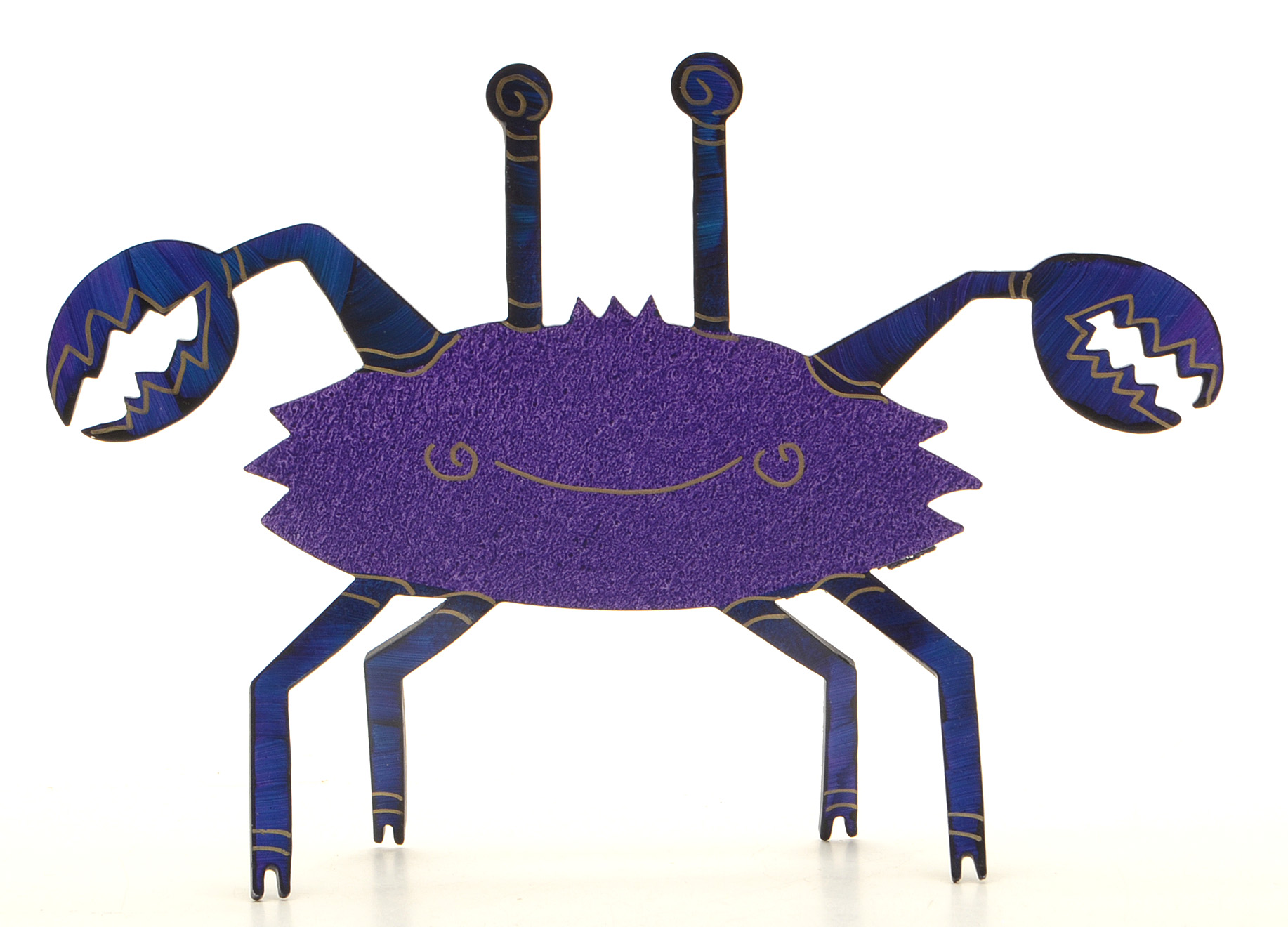 Four Claudine Buell Artist Signed Metal Sculptures