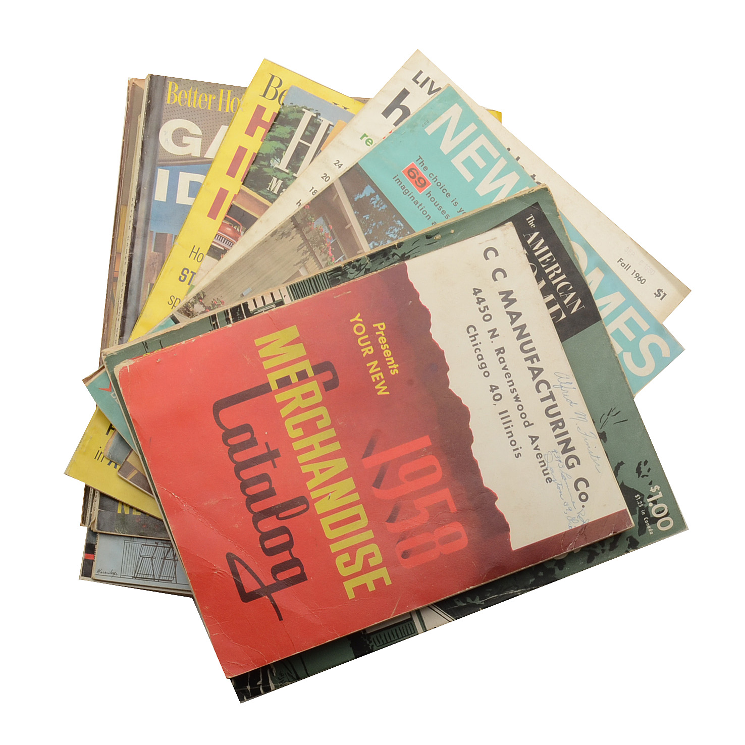 1950s-1960s Era Home Decorating Magazines and Catalogs