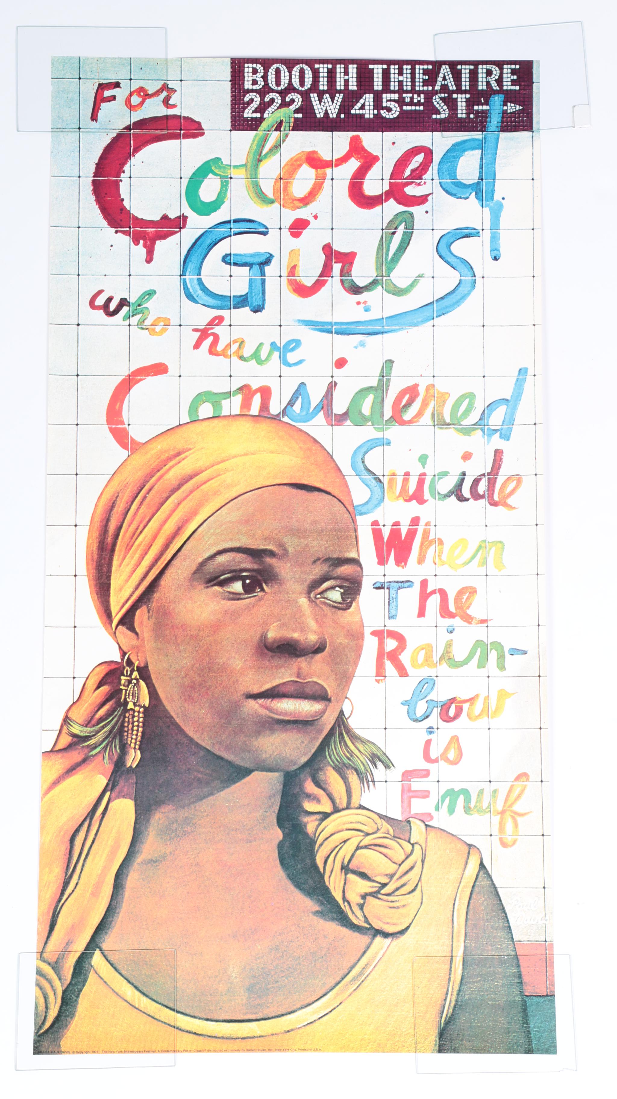 Posters "For Colored Girls Who Have Considered Suicide When the Rainbow Is Enuf"
