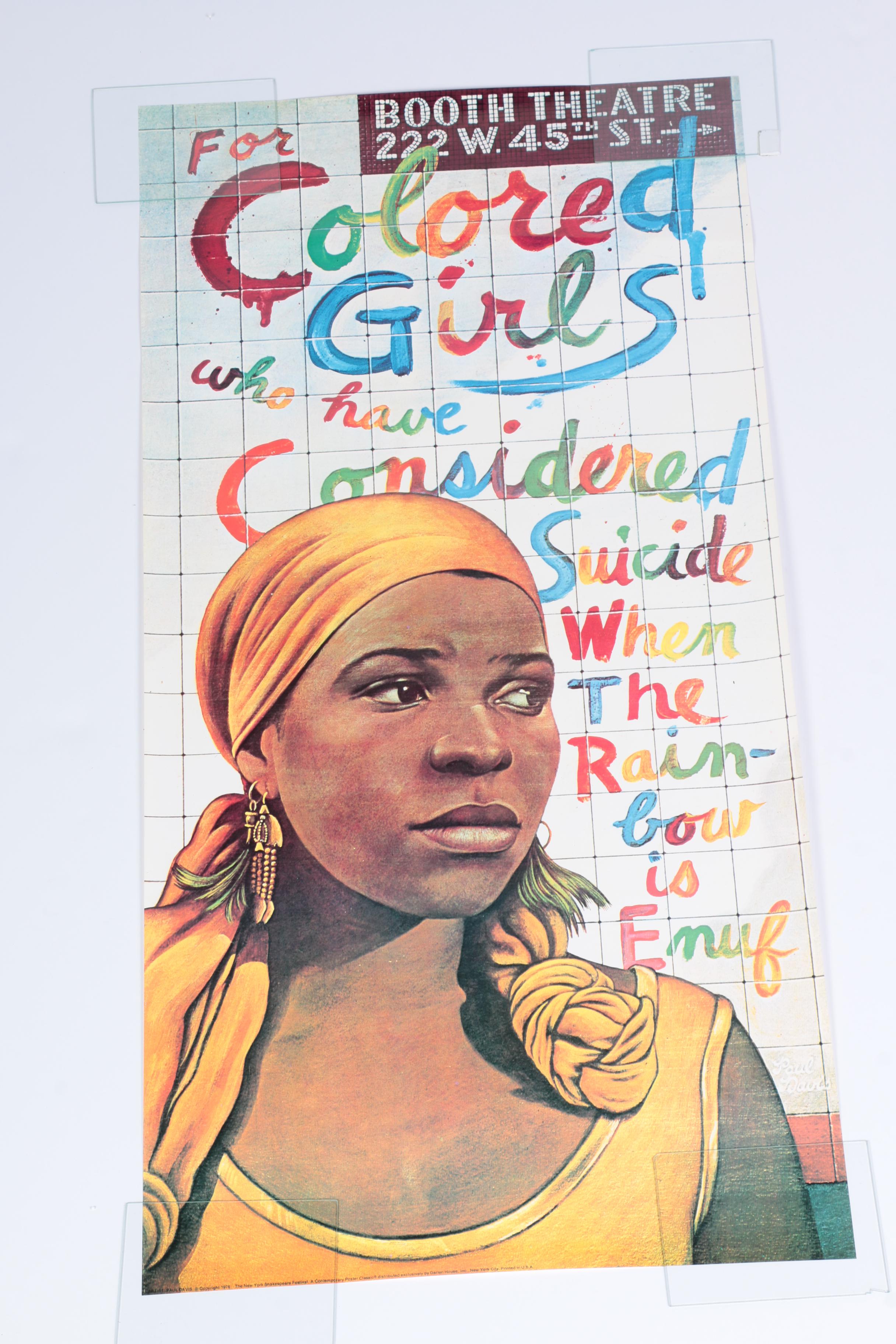 Posters "For Colored Girls Who Have Considered Suicide When the Rainbow Is Enuf"