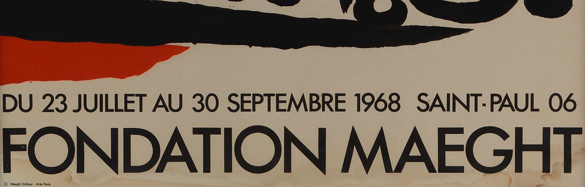 Joan Miró 1968 Color Lithograph Poster "Fondation Maeght"