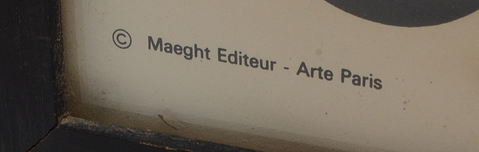 Joan Miró 1968 Color Lithograph Poster "Fondation Maeght"