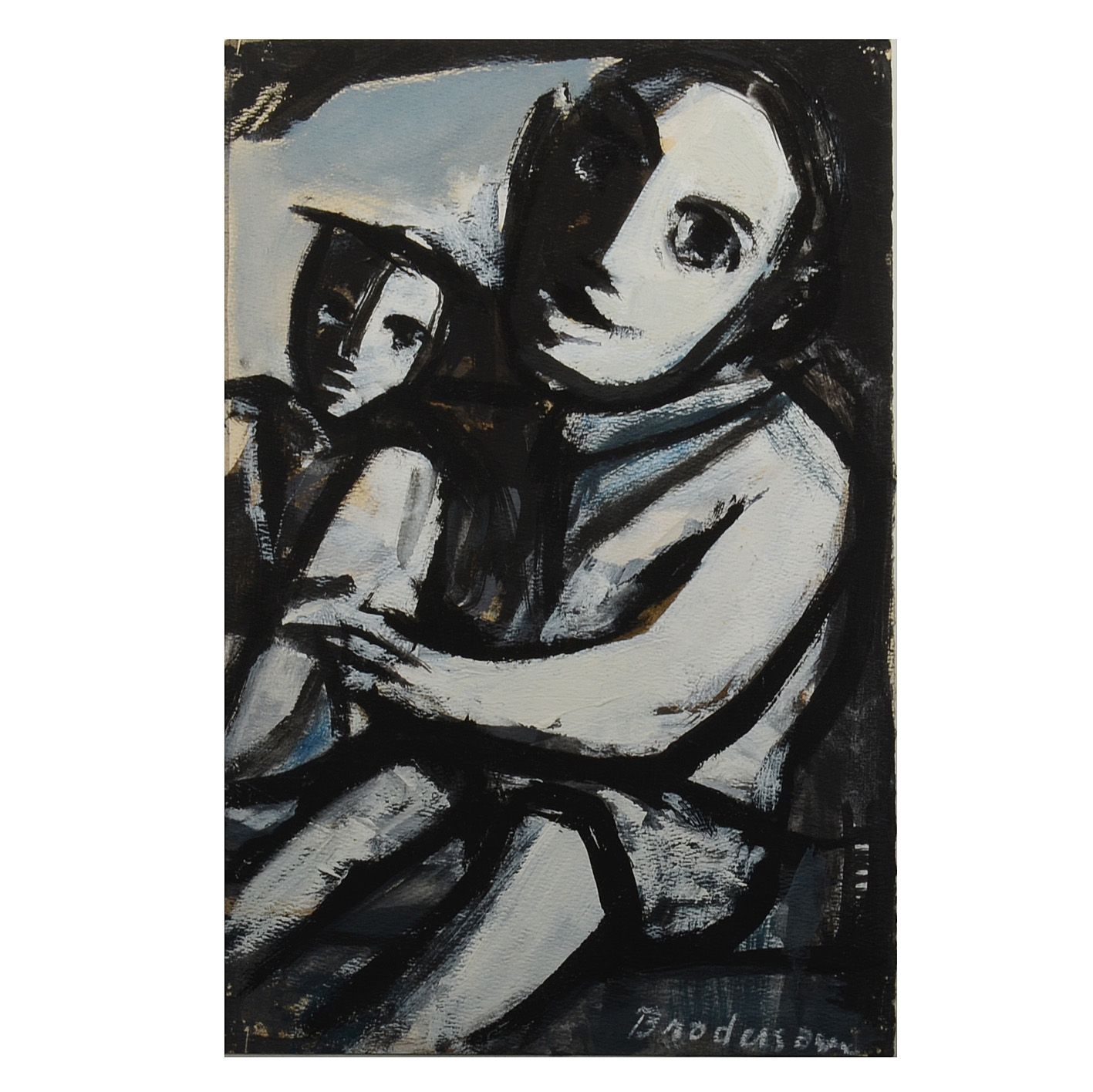 Robert Broderson Original Oil on Paper