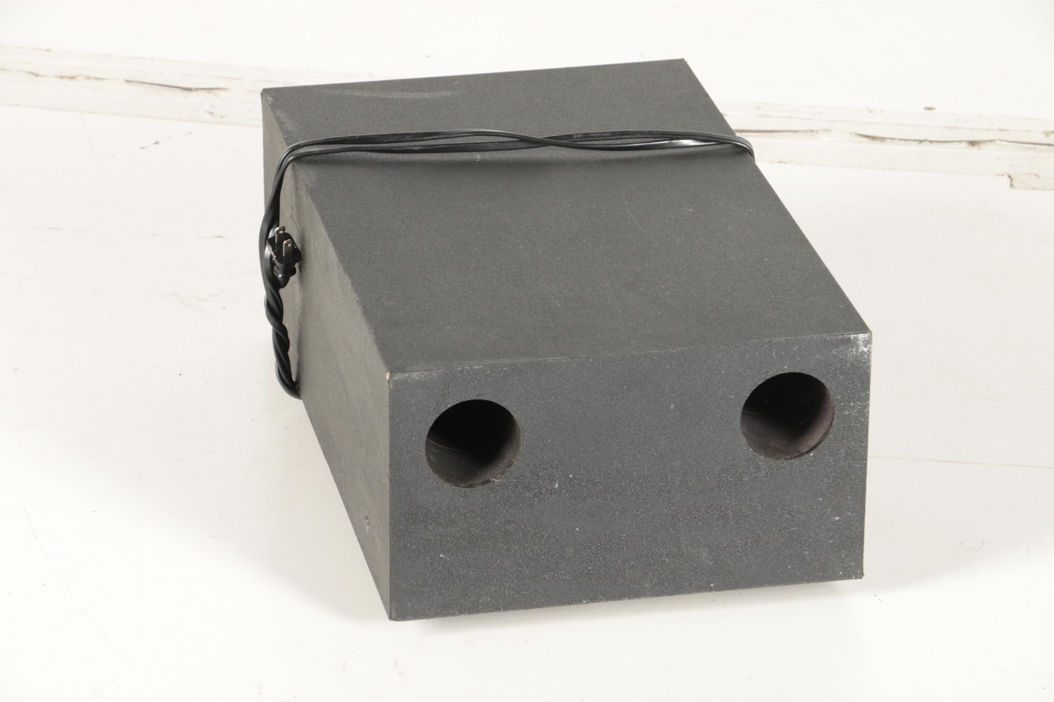 Two Black Bose Speakers