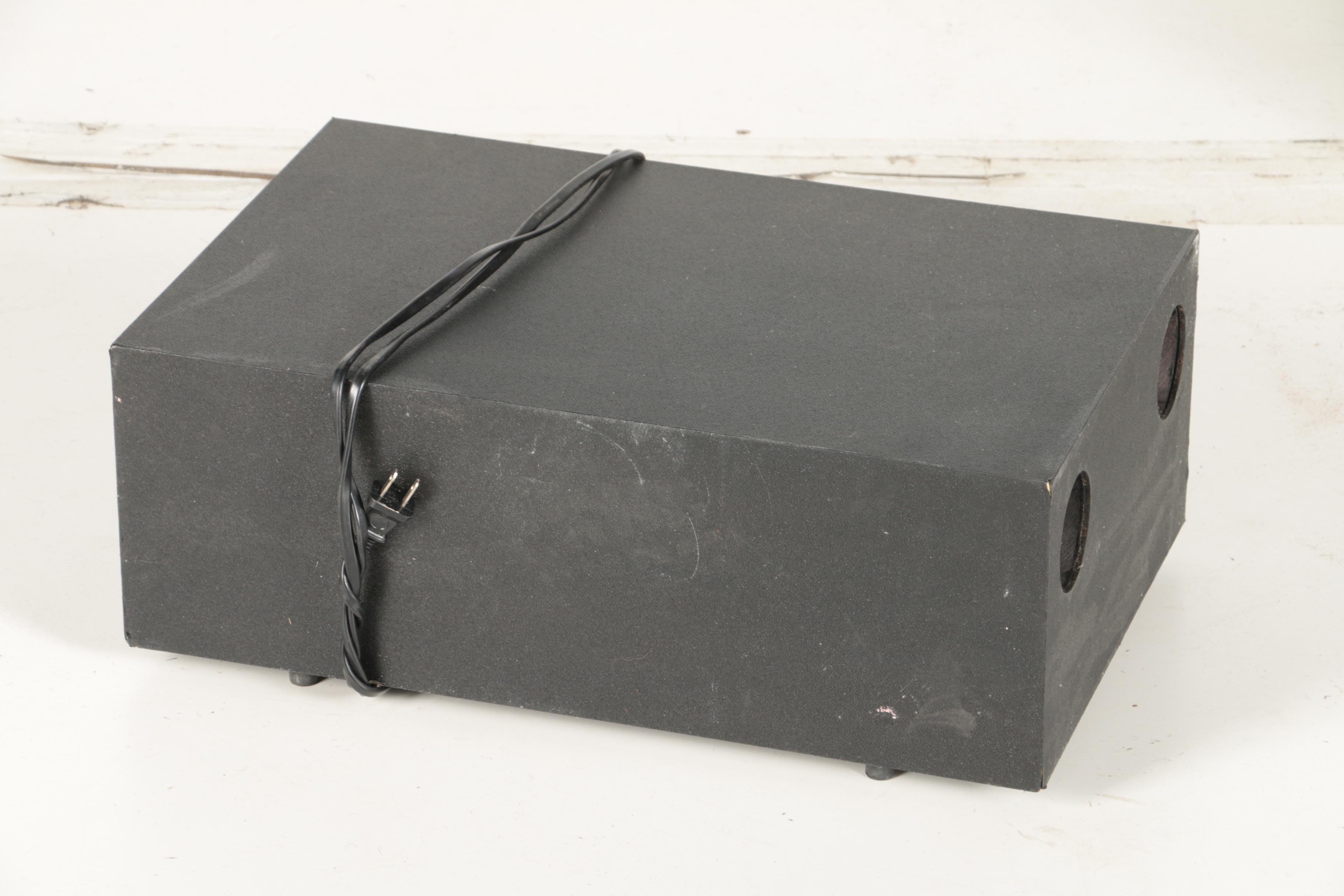 Two Black Bose Speakers