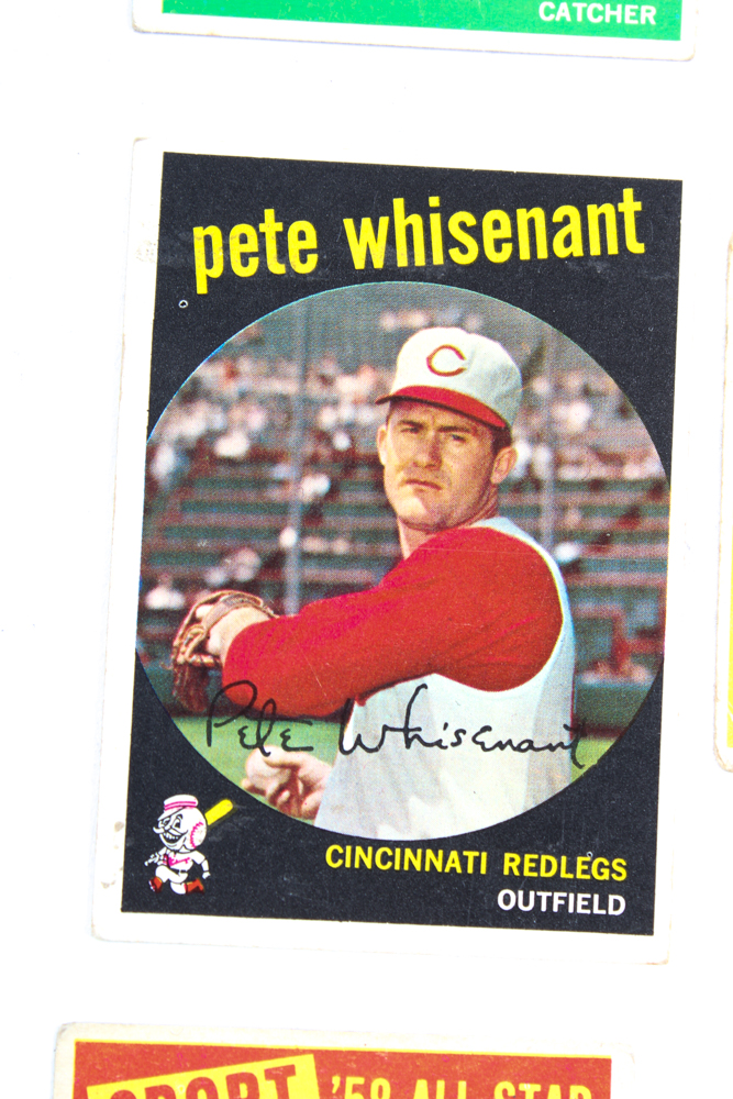 Collection of Baseball Cards Featuring 1958 Sport Micky Mantle and Luis Aparicio