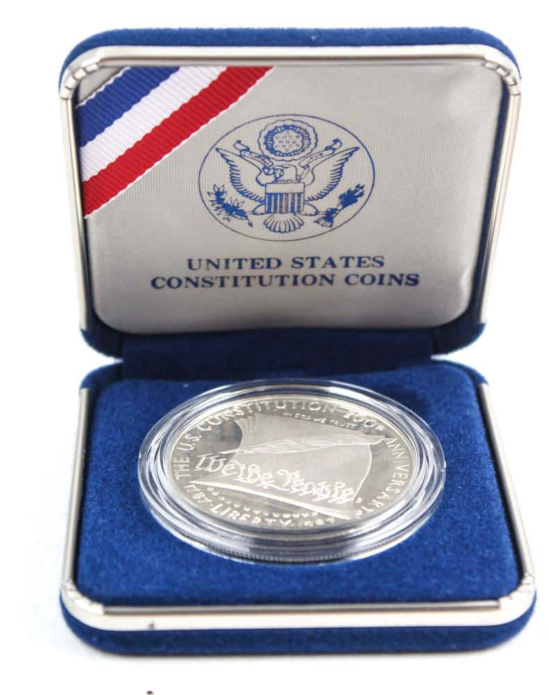 1987 Silver Dollar United States Constitution Bicentennial Coin