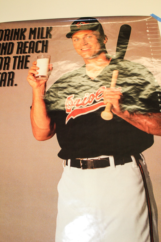 Unpublished Cal Ripken, Jr. "Drink Milk"  Life-Size Poster