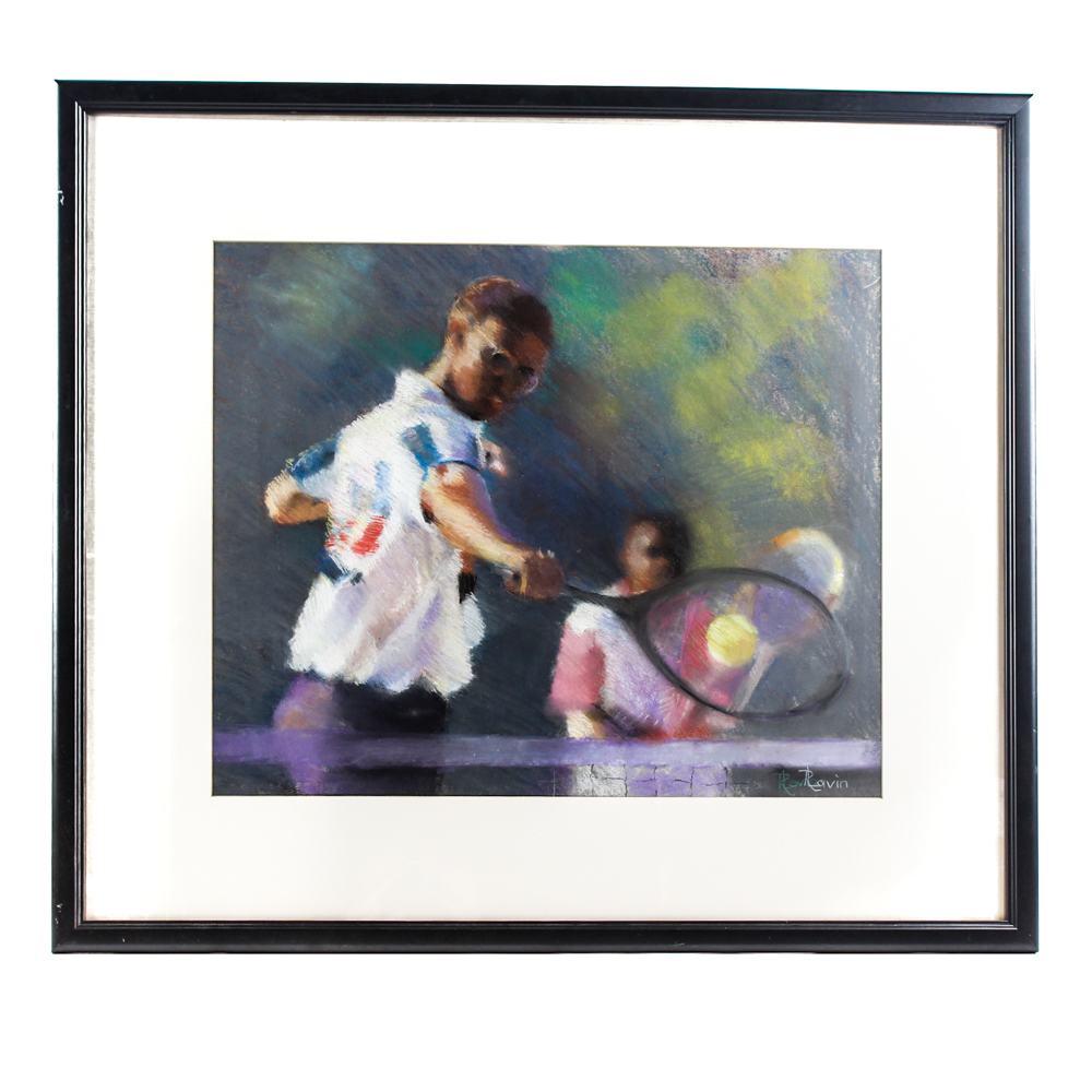 Renee Lavin Pastel Tennis Player