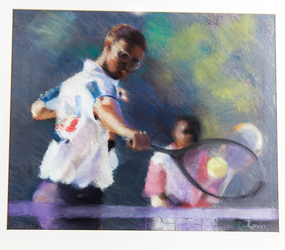 Renee Lavin Pastel Tennis Player