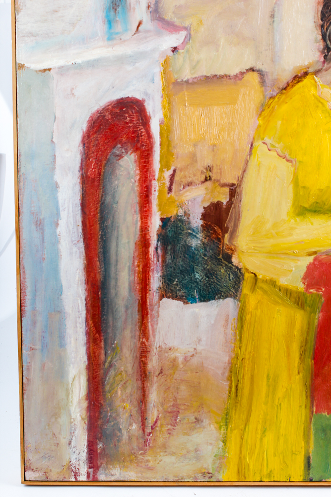 Oil on Canvas Mother and Child